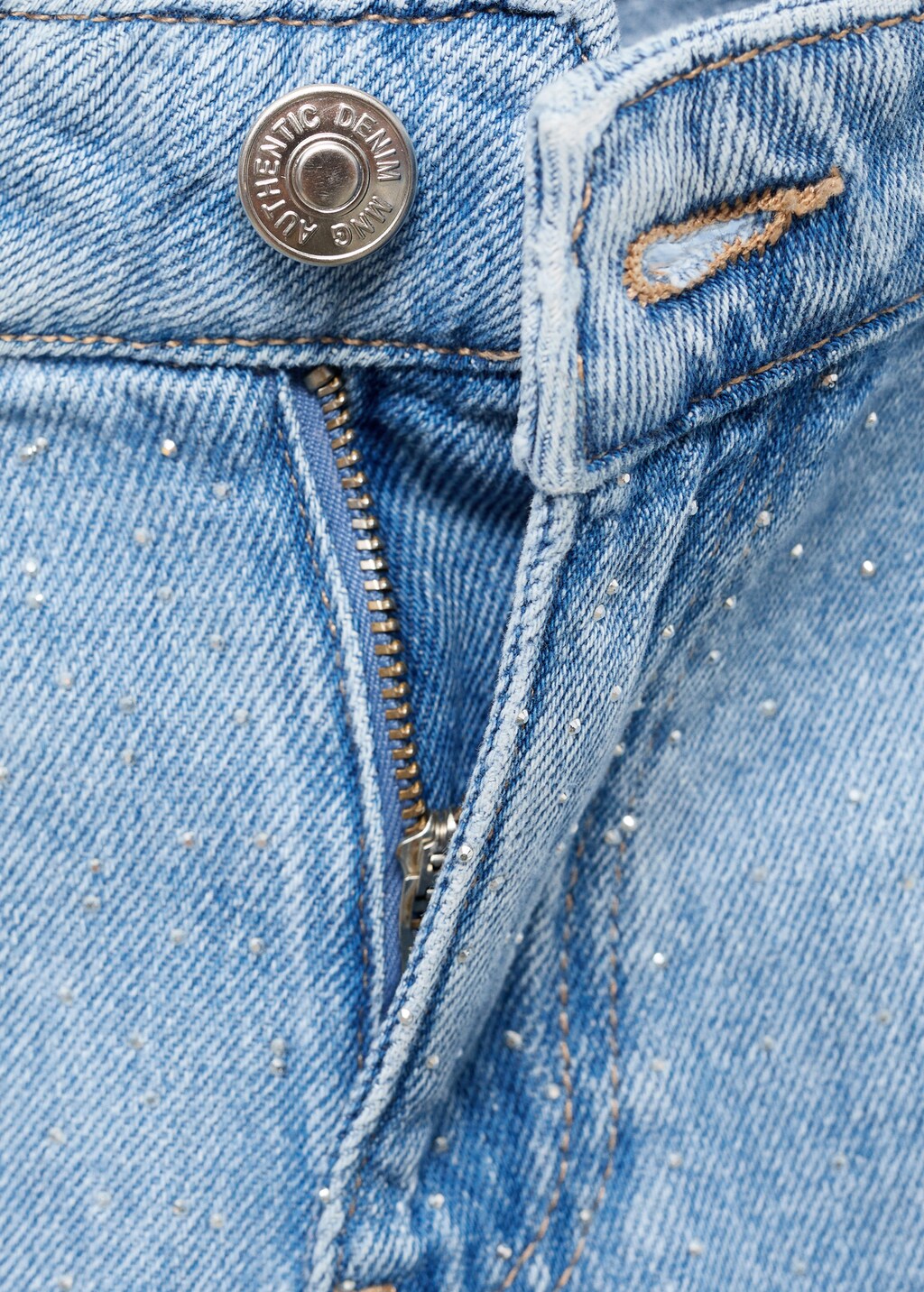 Jeans Straight Strass Teen MANGO M xico jeans-straight-strass-teen-mango-m-xico
