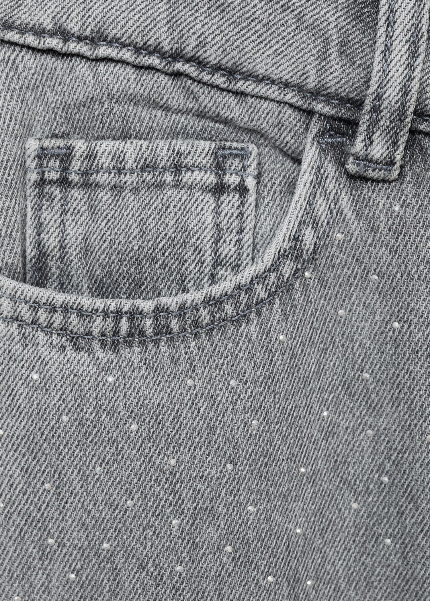 Jean droit à strass - Détail de l'article 0