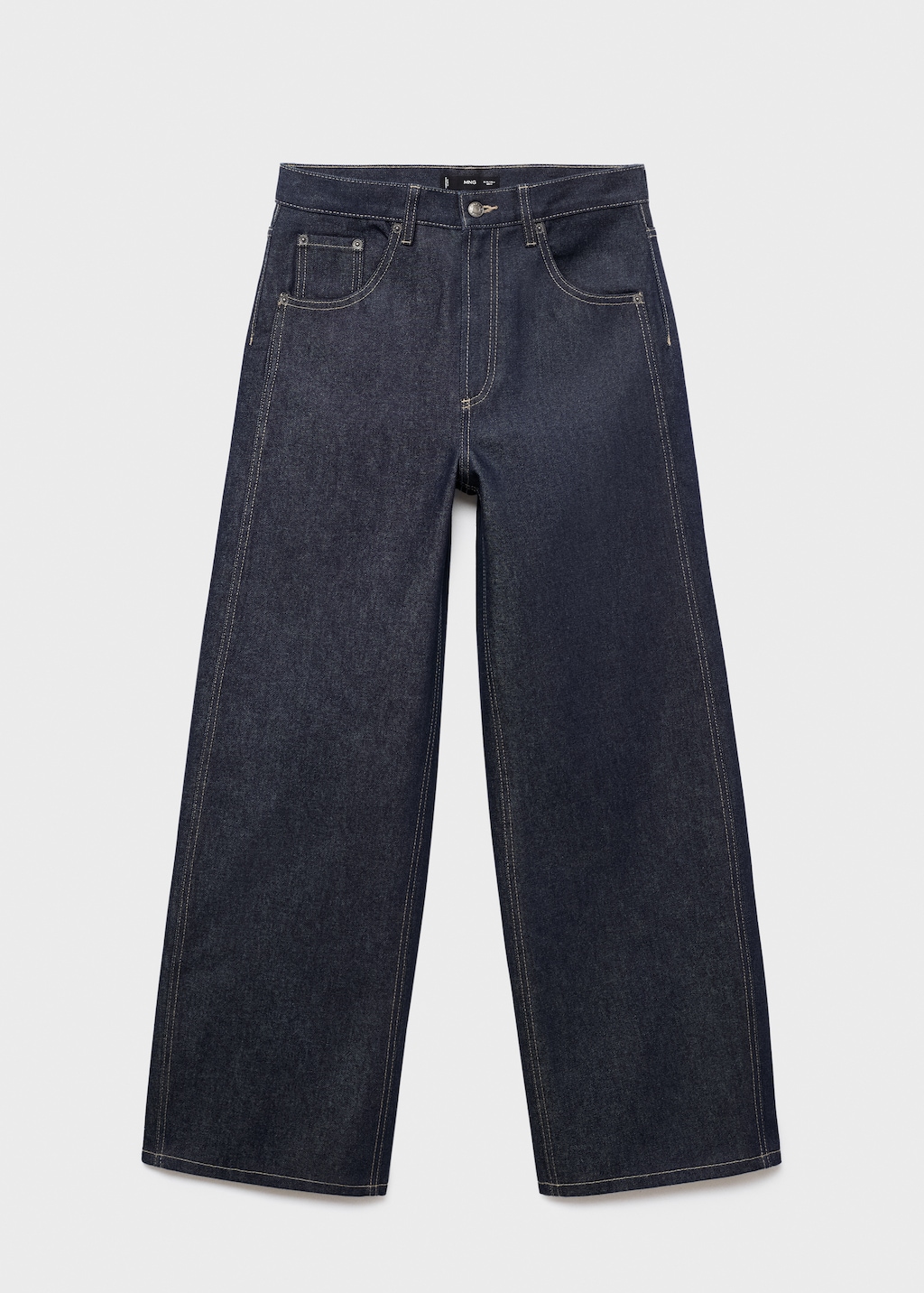 High-waisted barrel jeans