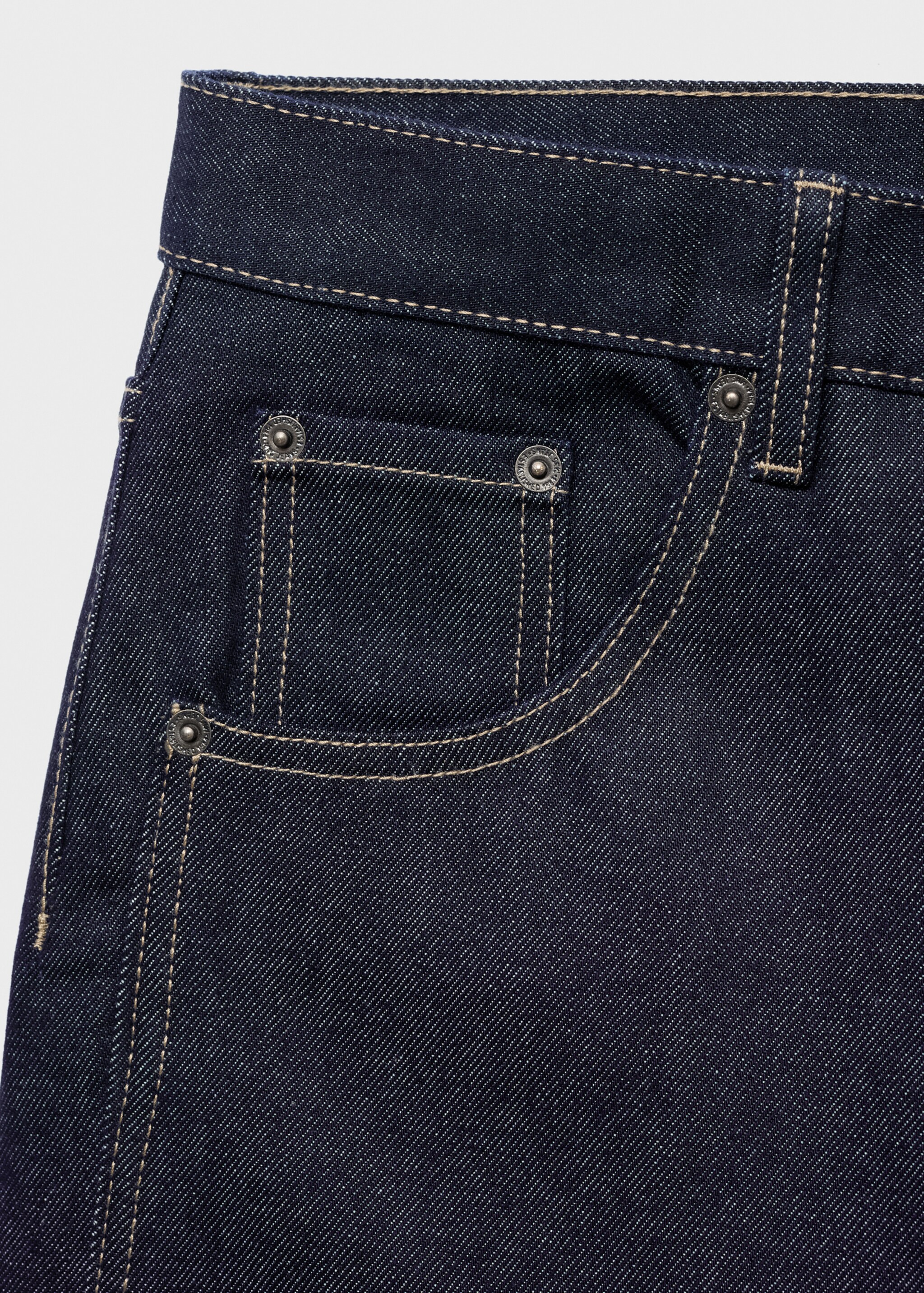 High-rise balloon jeans - Details of the article 8, Open Blue. Ref: 17015816-00.