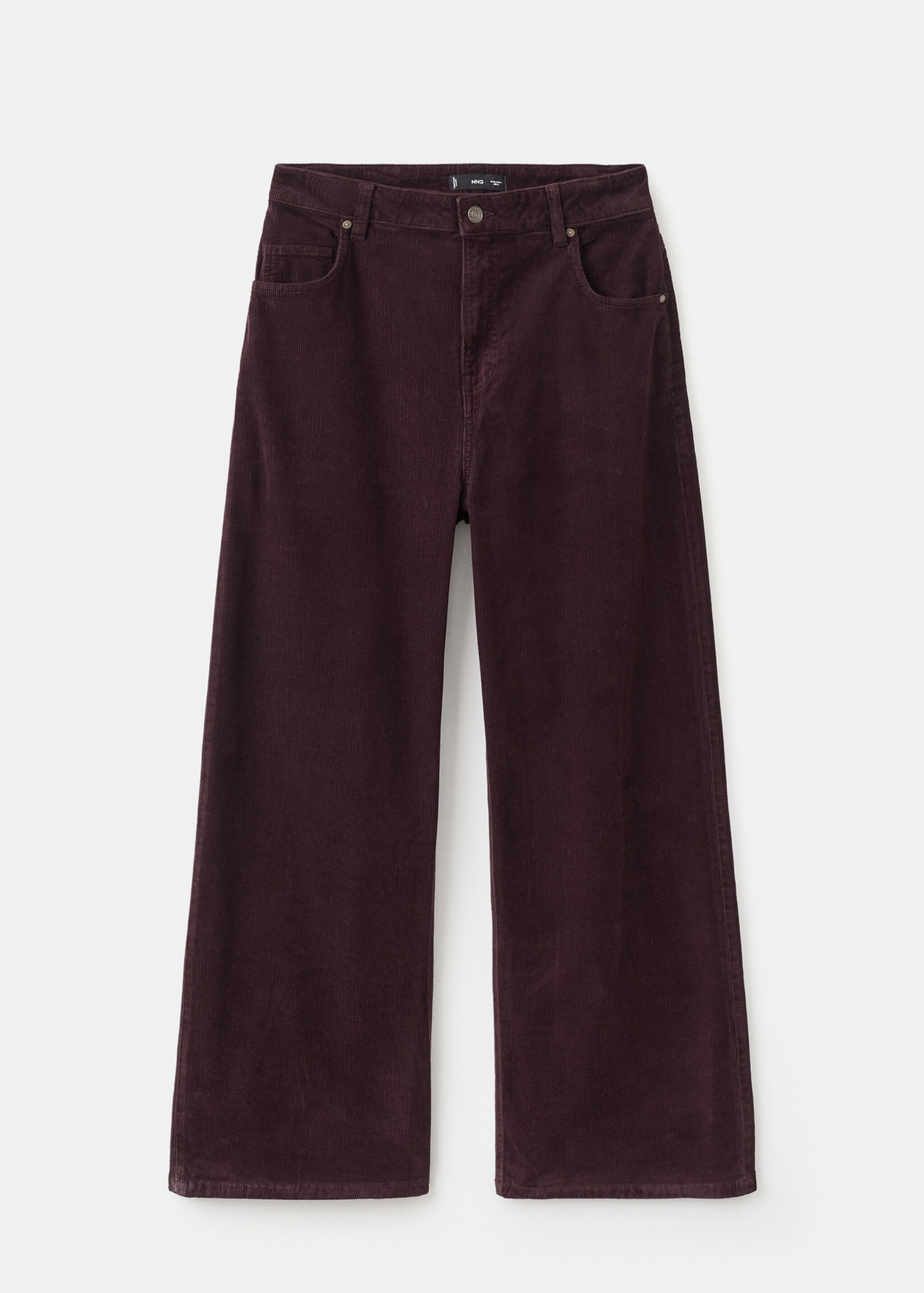 Wide-Leg-Cord-Jeans - Artikel ohne Model, Weinrot. Ref: 17015820-00.