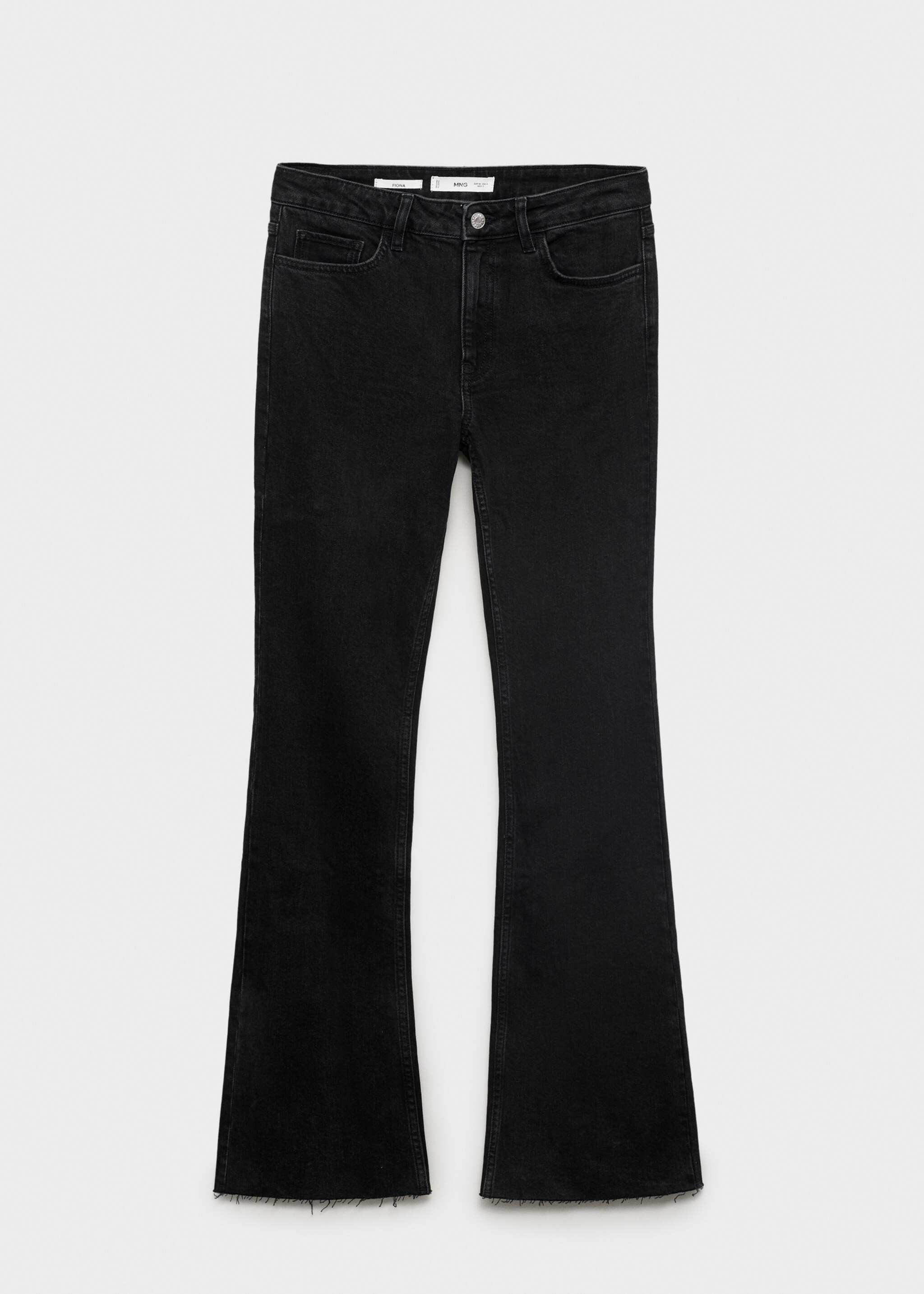 Jean Fiona flare taille normale - Article sans modèle, Black denim. Ref: 17015822-00.