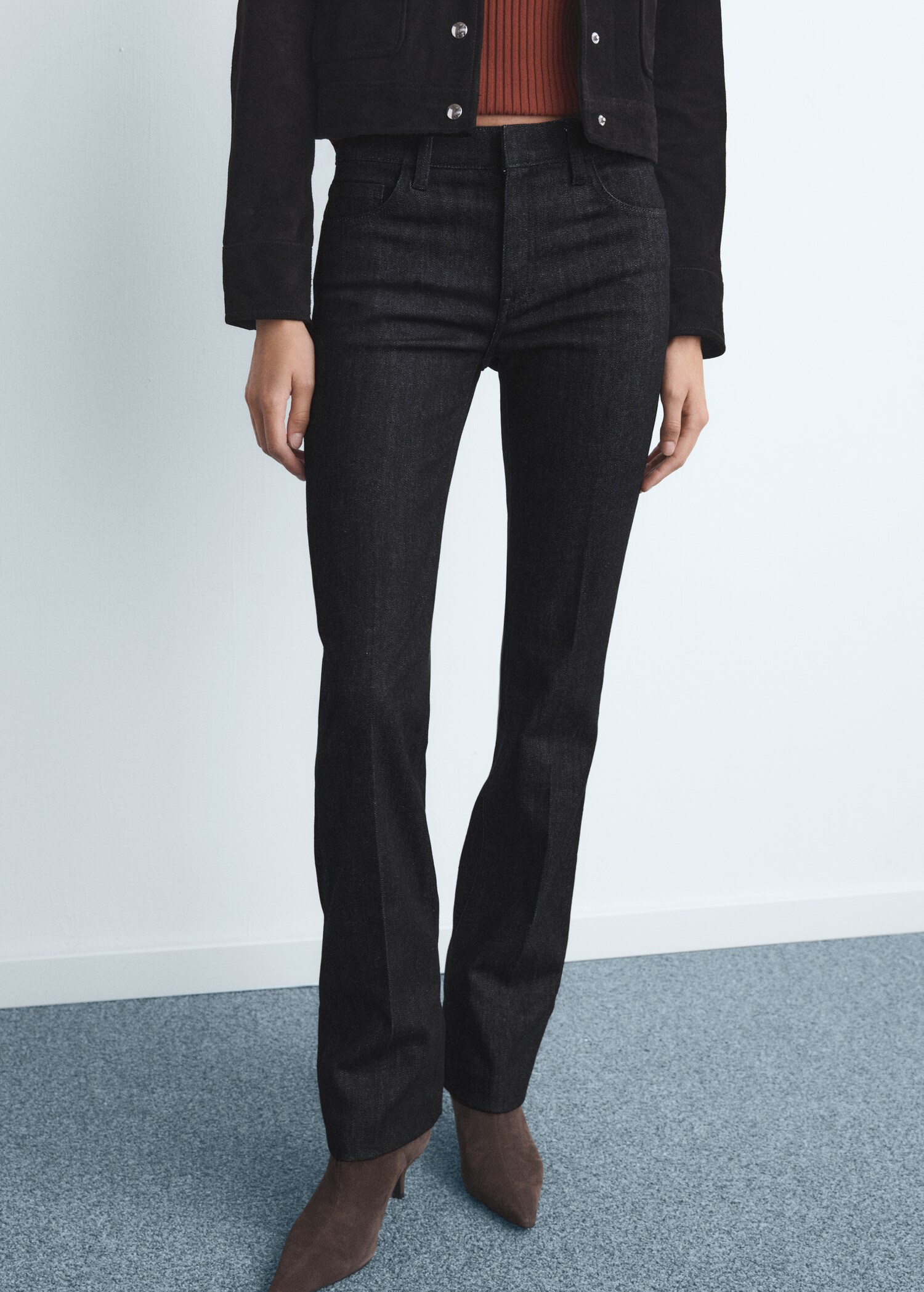 Mid-rise flared jeans - Medium plane