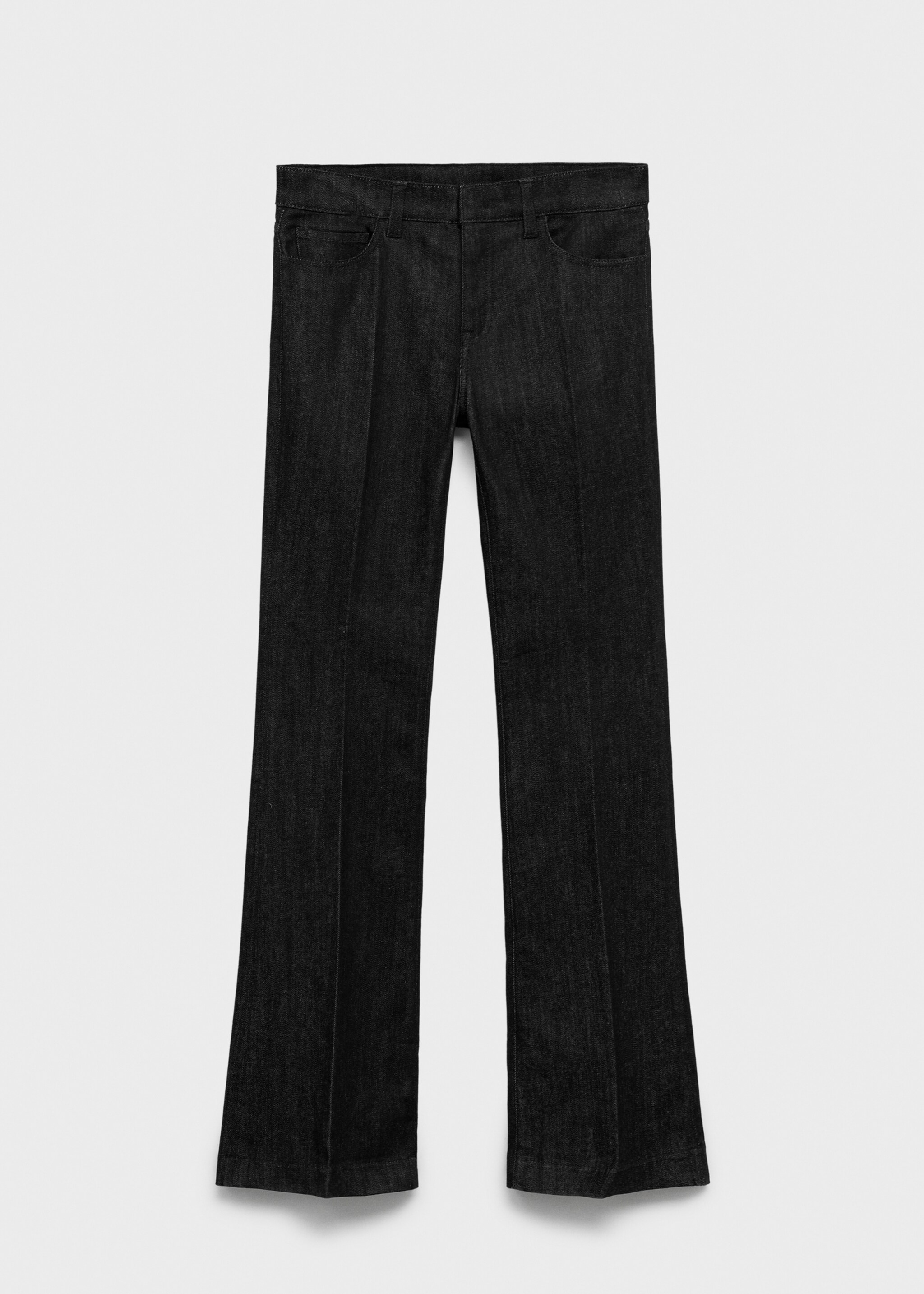 Mid-rise flared jeans - Article without model, Black. Ref: 17015823-00.