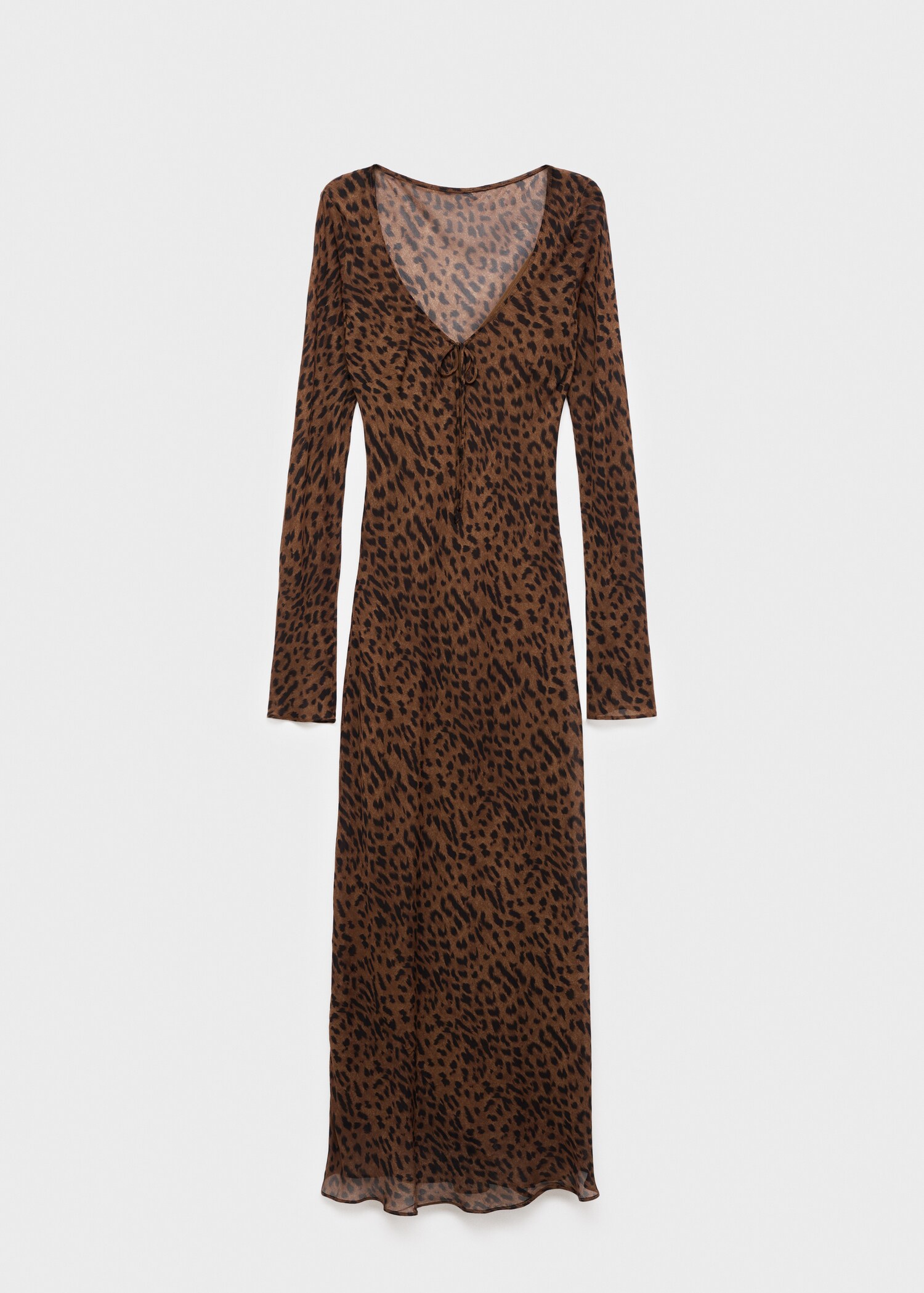 Vestido leopardo manga larga - Artículo sin modelo