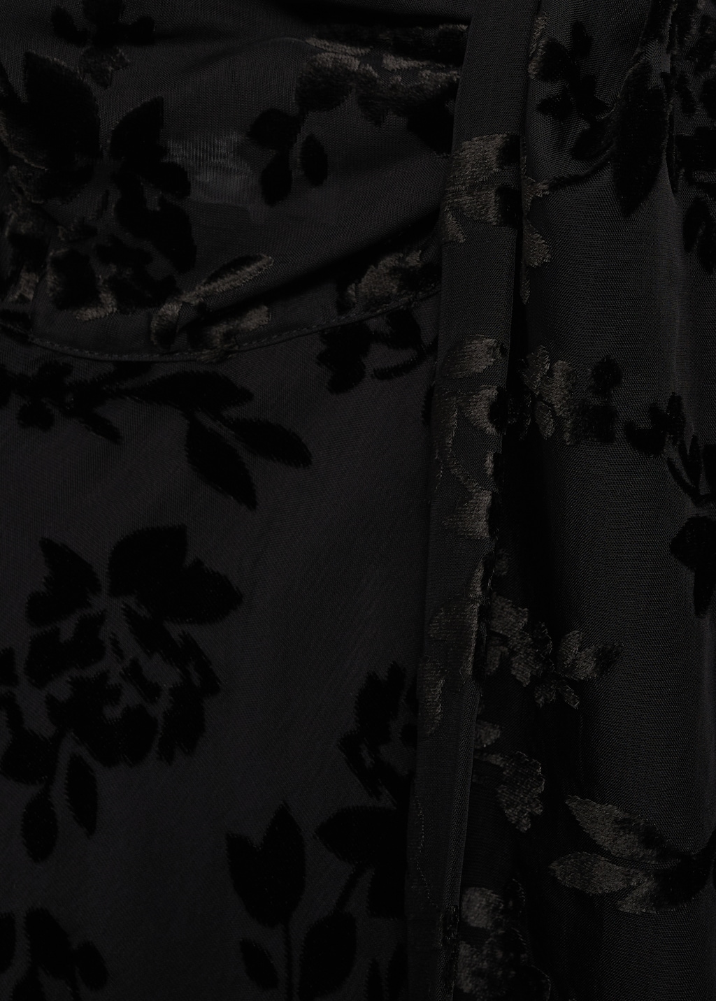 Floral jacquard foulard dress