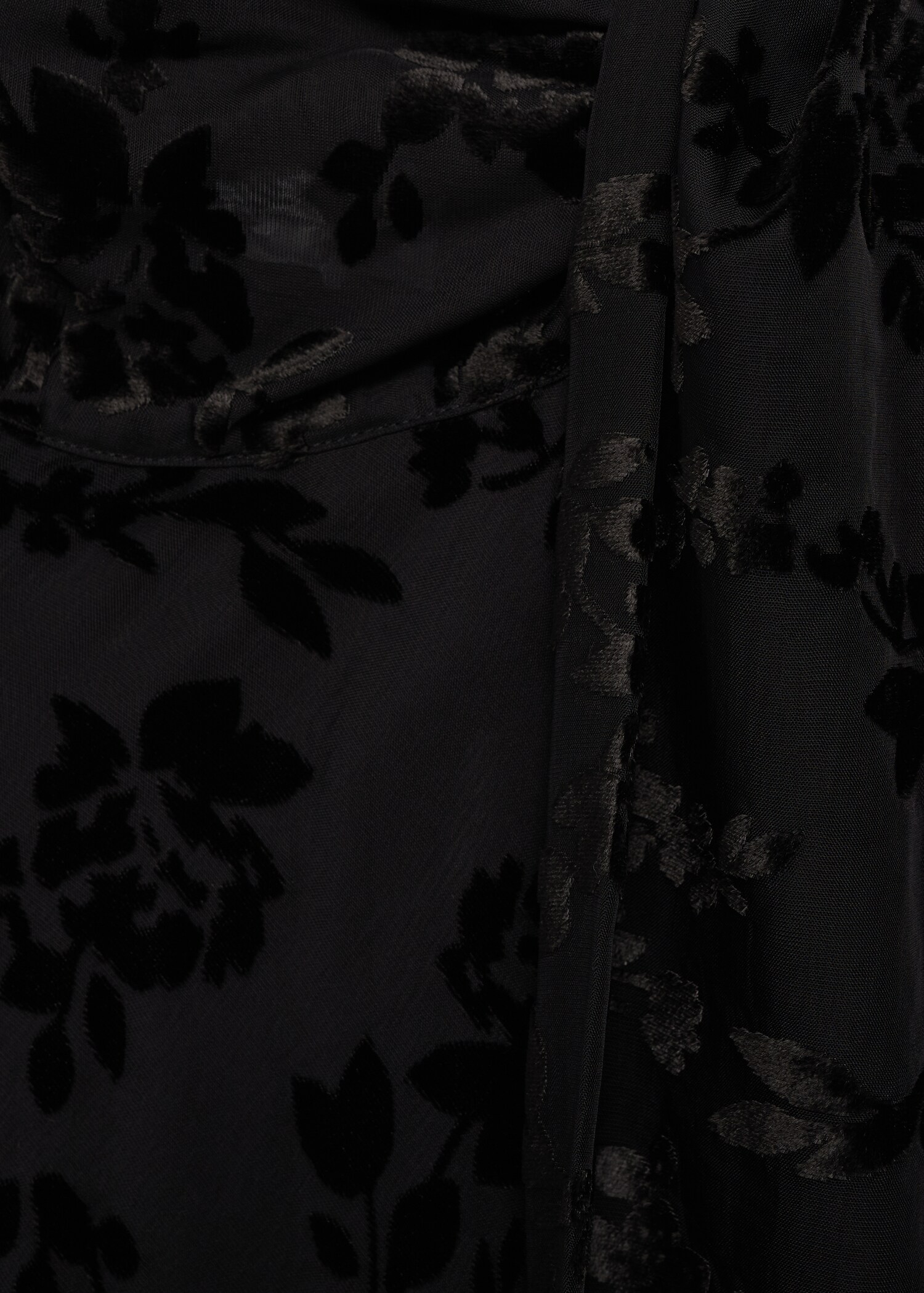 Floral jacquard foulard dress - Details of the article 0
