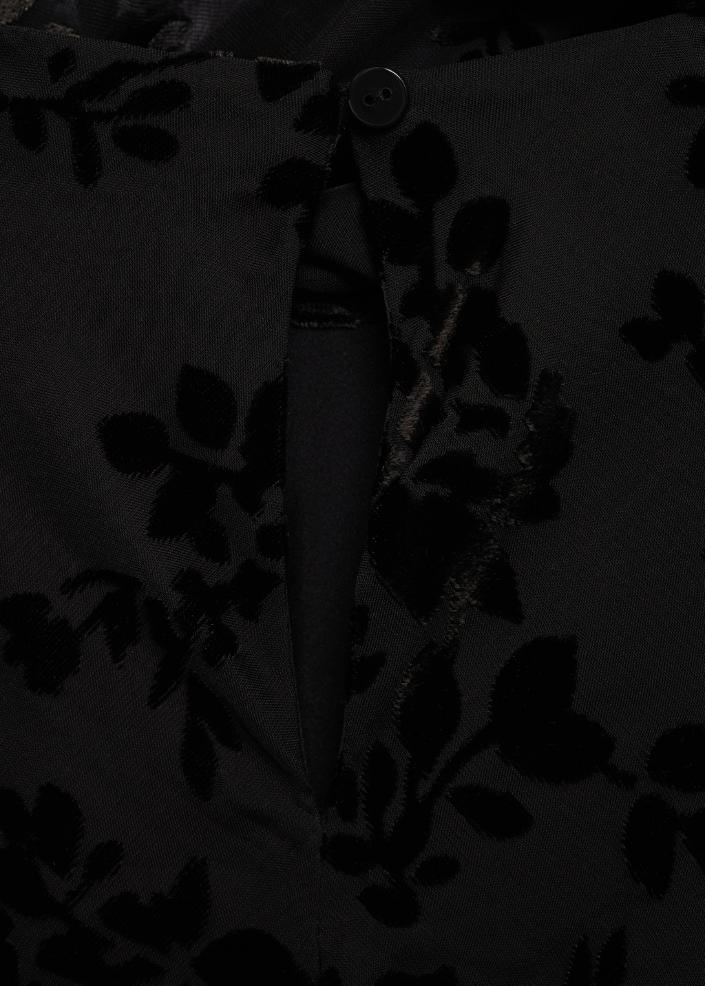 Floral jacquard foulard dress