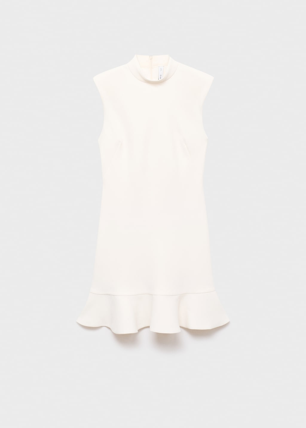 Mango High-neck dress with ruffle