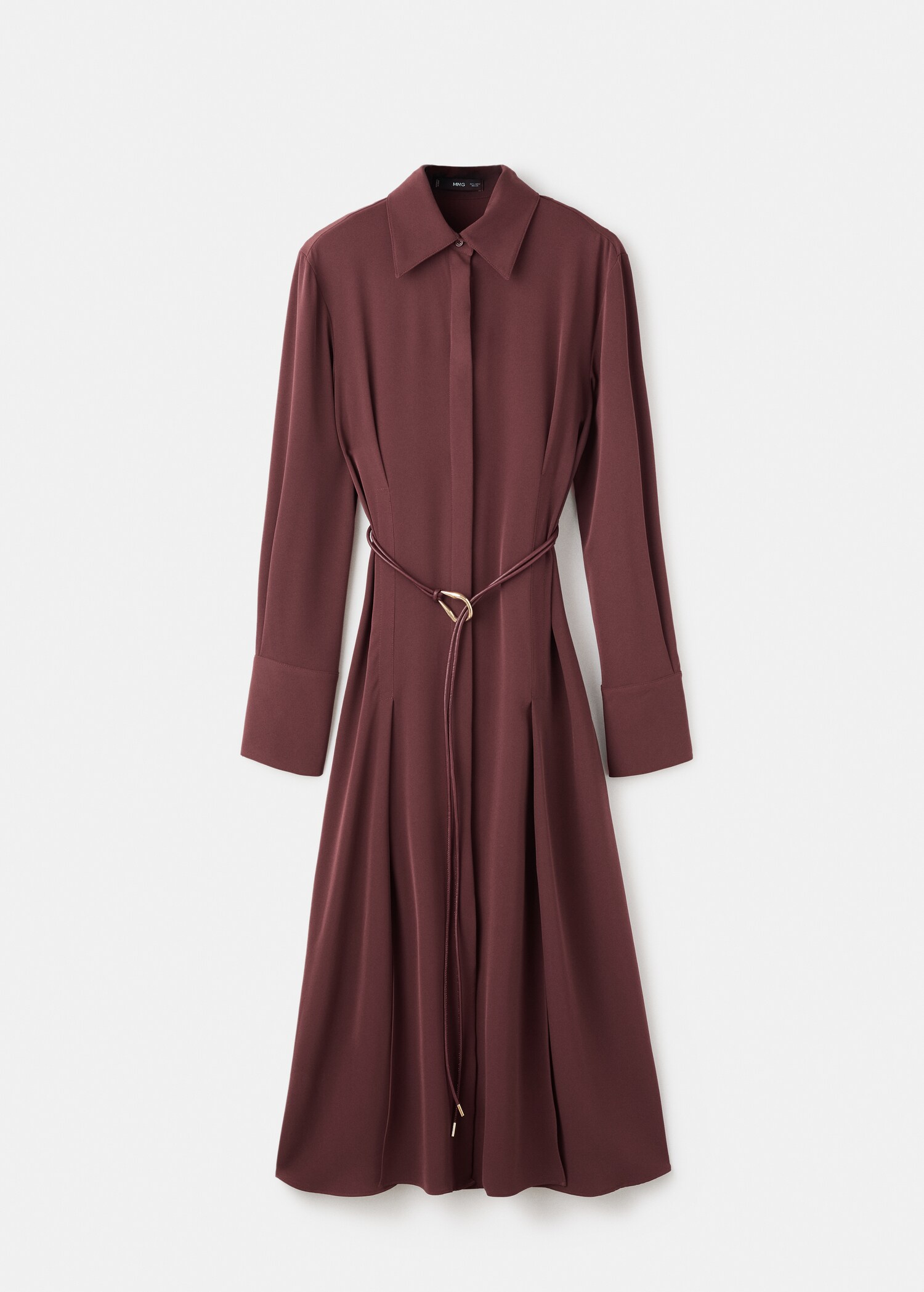 Robe chemisier ceinture - Article sans modèle