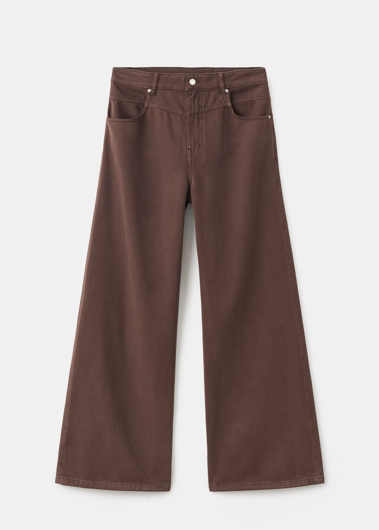 Wide-leg mid-rise loose-fit jeans - Article without model