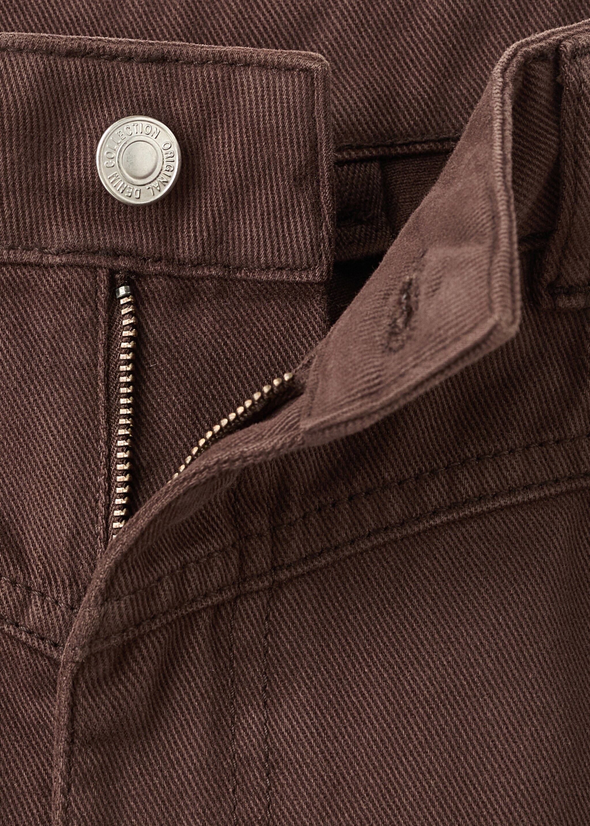 Jean wide leg loose taille moyenne - Détail de l'article 0, Chocolat. Ref: 17015831-00.