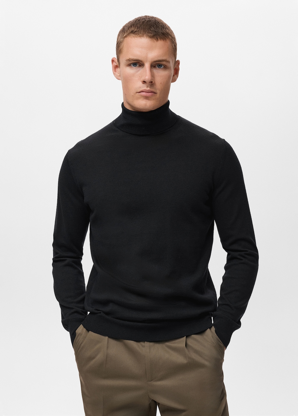 100% merino wool turtleneck sweater