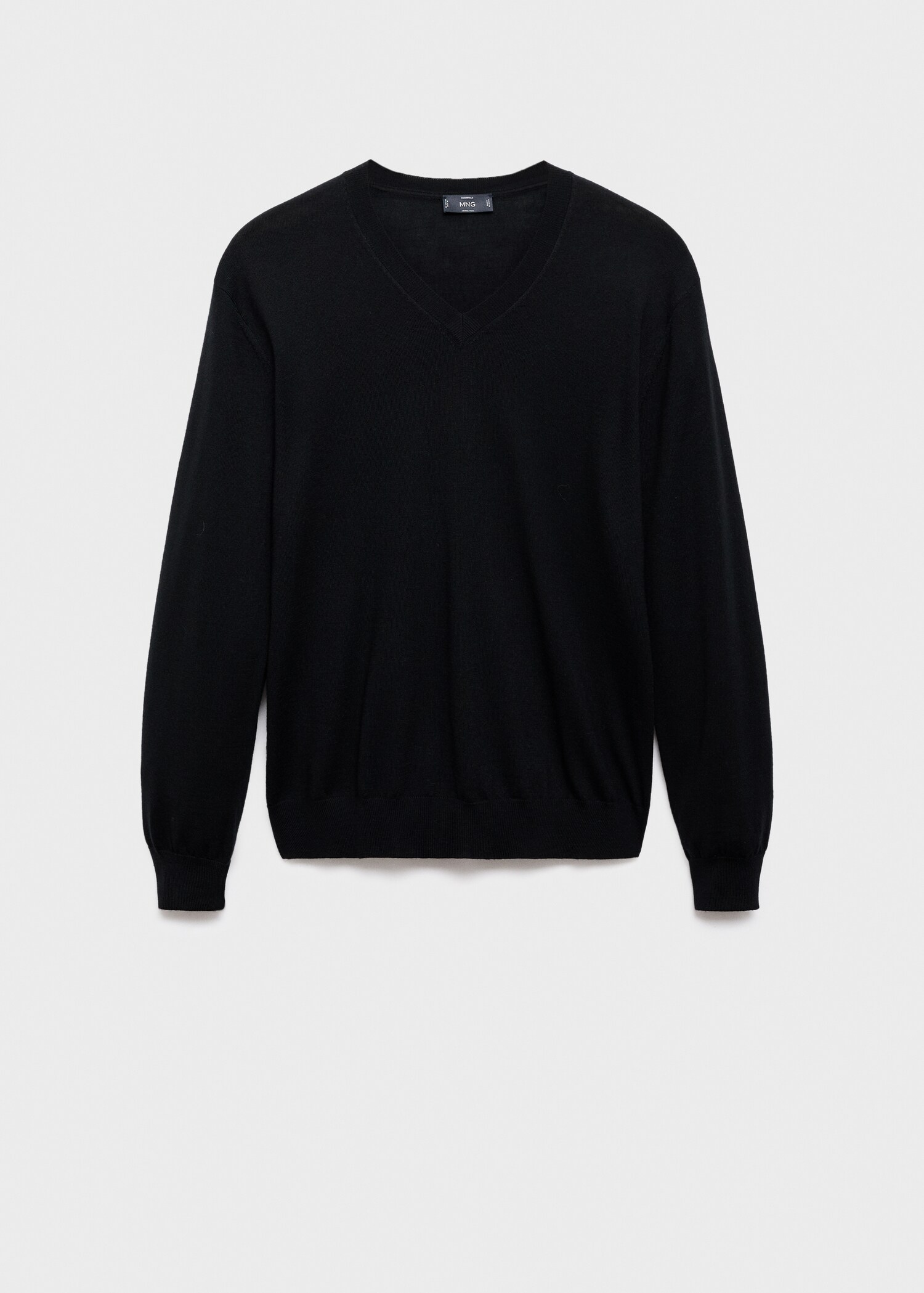 Pull-over 100 % laine mérinos col V - Article sans modèle