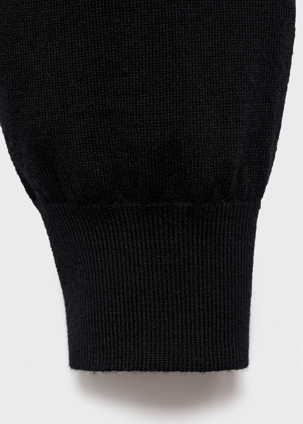 100% merino wool V-neck sweater