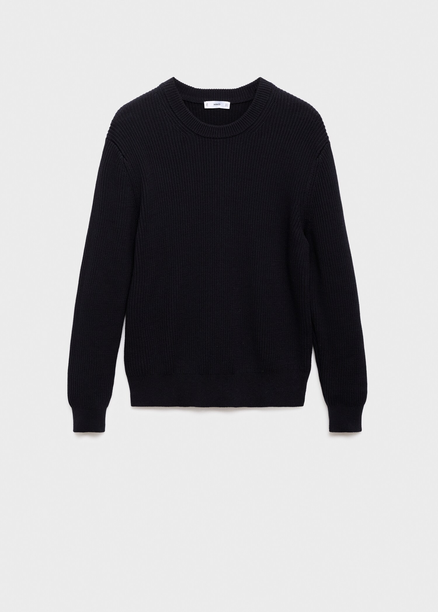 Fine rib-knit cotton sweater - Article without model