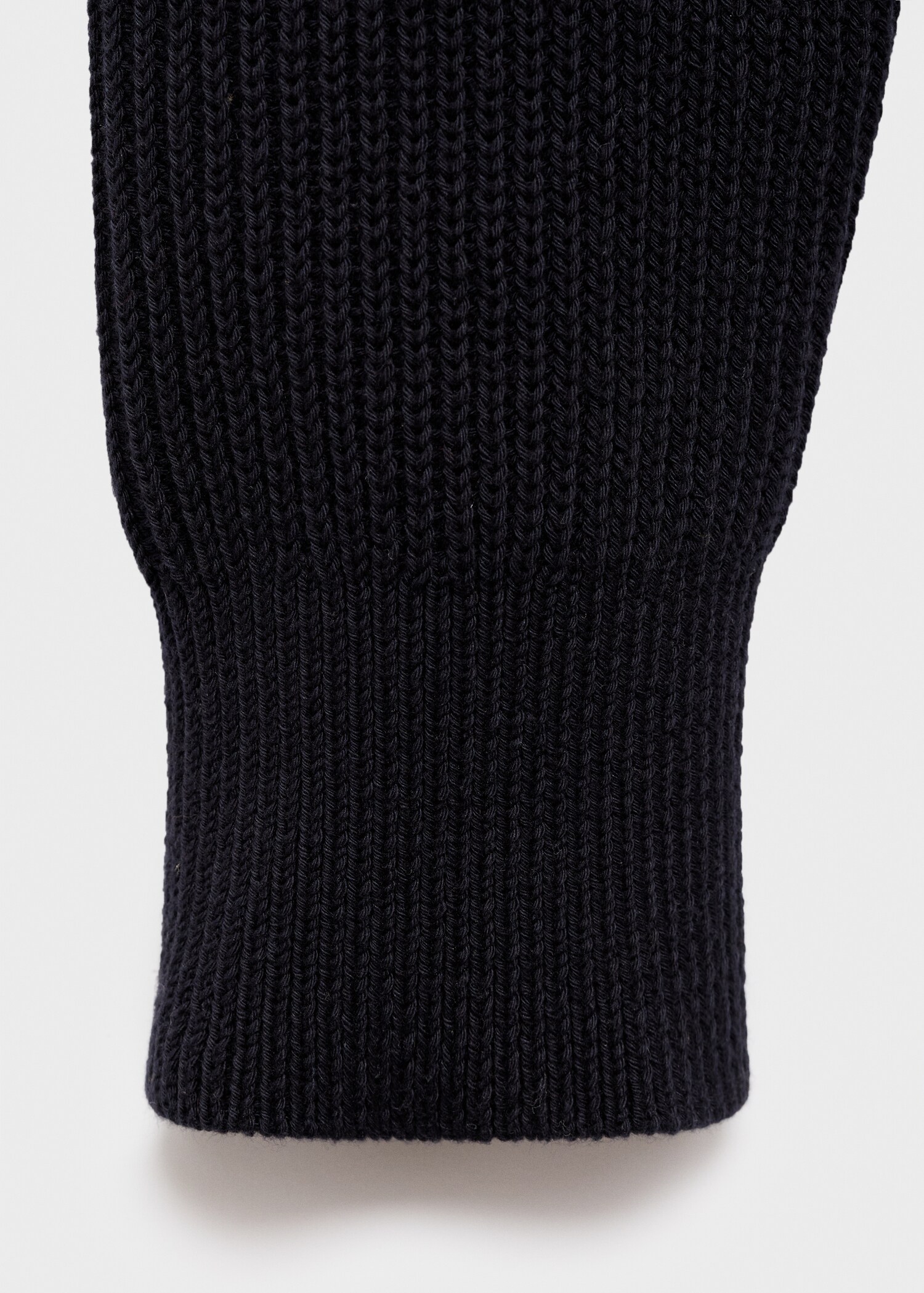 Fine rib-knit cotton sweater - Details of the article 0