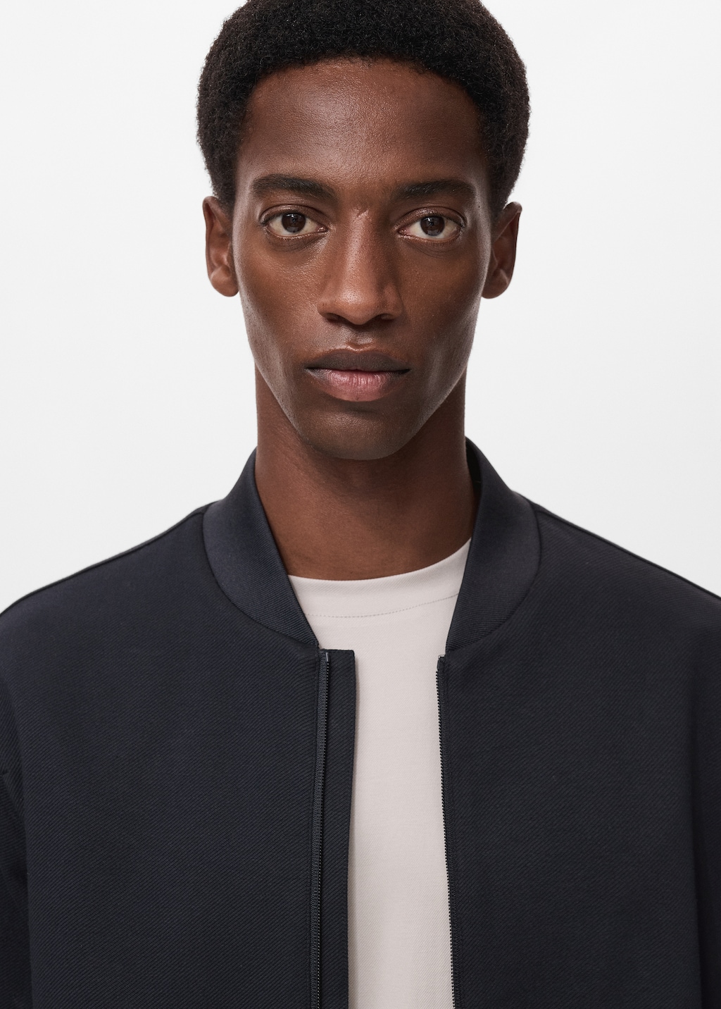 Comfort stretch zip-up hoodie