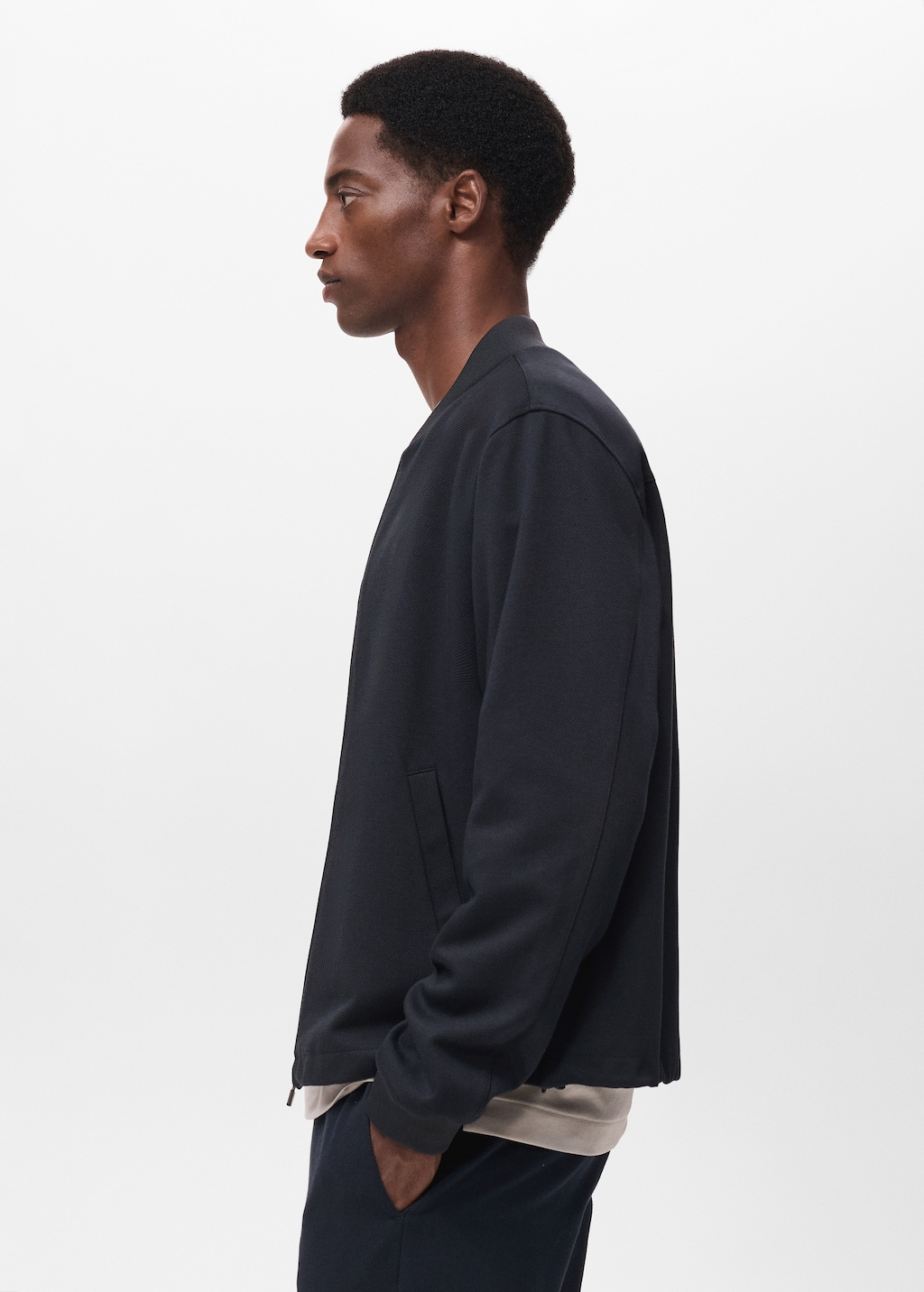 Comfort stretch zip-up hoodie