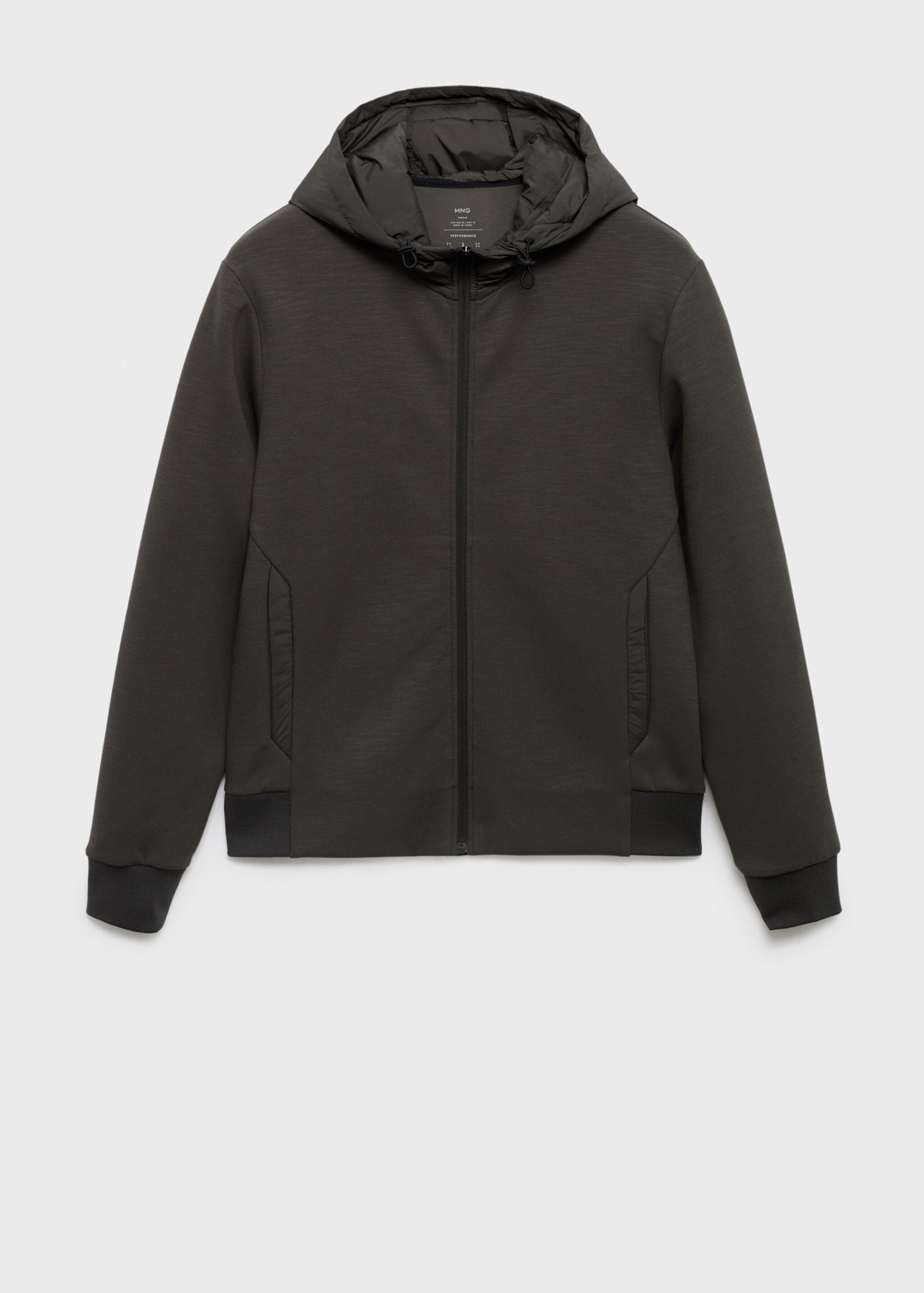 Thermolite® hoodie - Article without model, Medium Brown. Ref: 17015979-00.