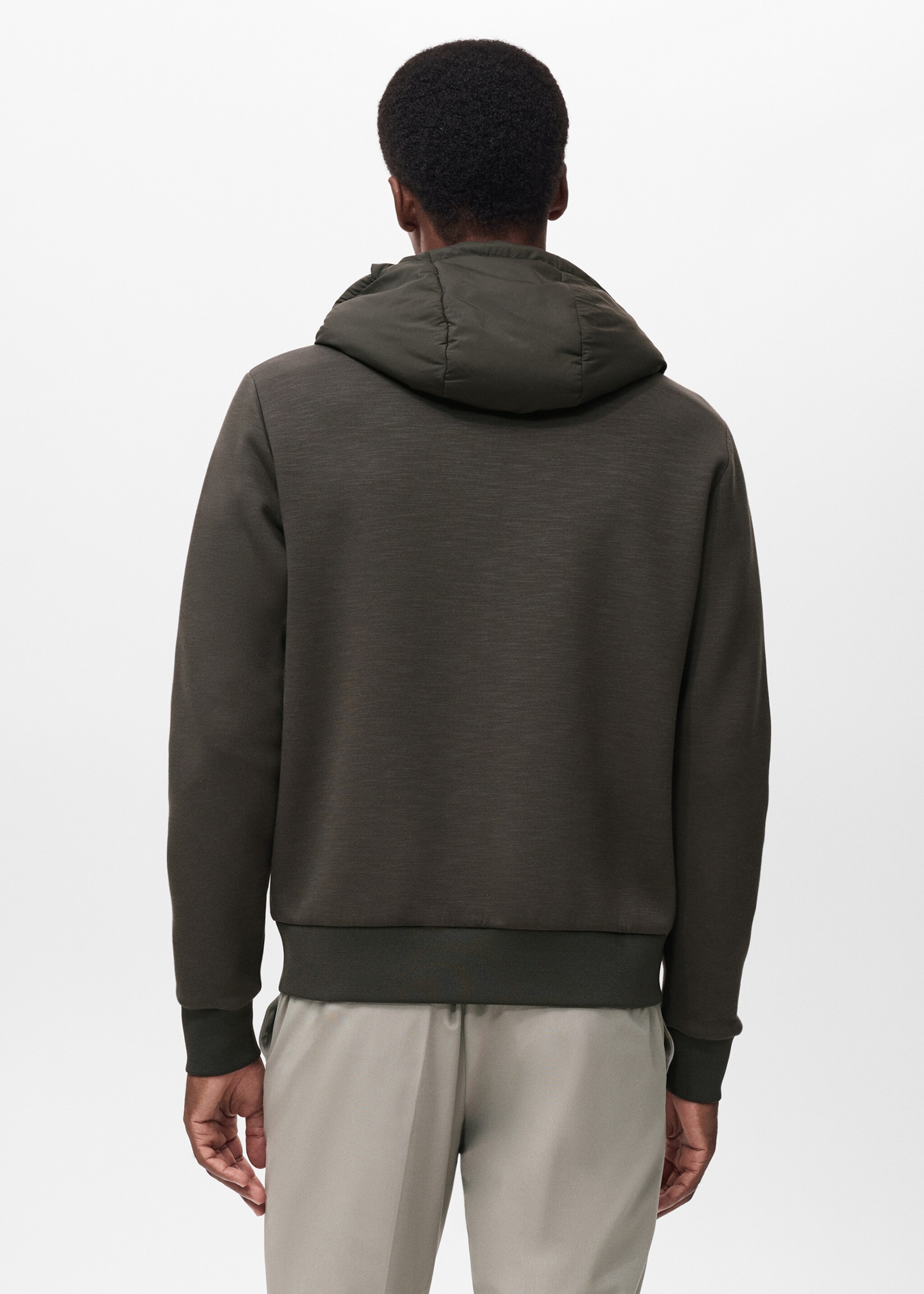 Thermolite® hoodie - Reverse of the article, Medium Brown. Ref: 17015979-00.