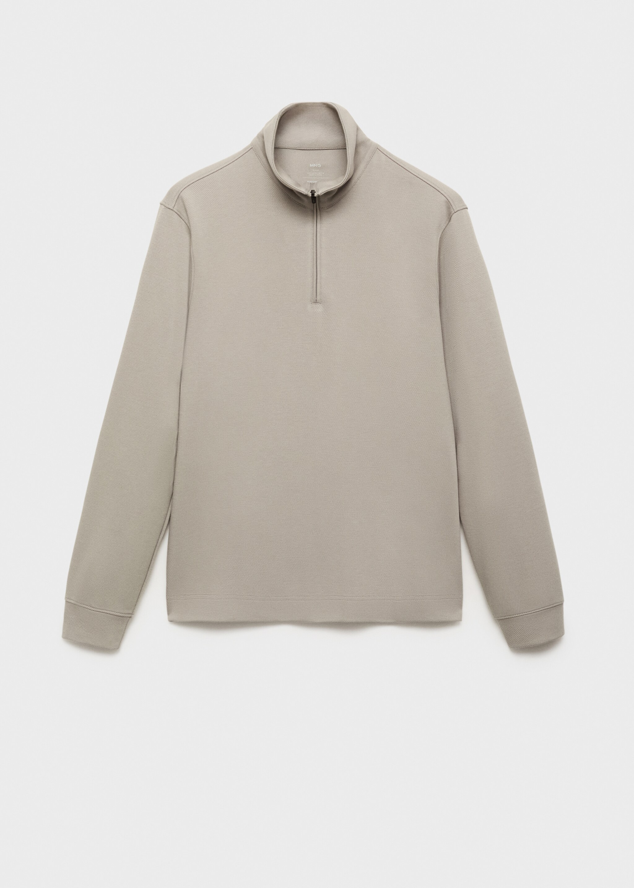 Sudadera cremallera regular fit - Artículo sin modelo, Gris claro/pastel. Ref: 17015981-00.