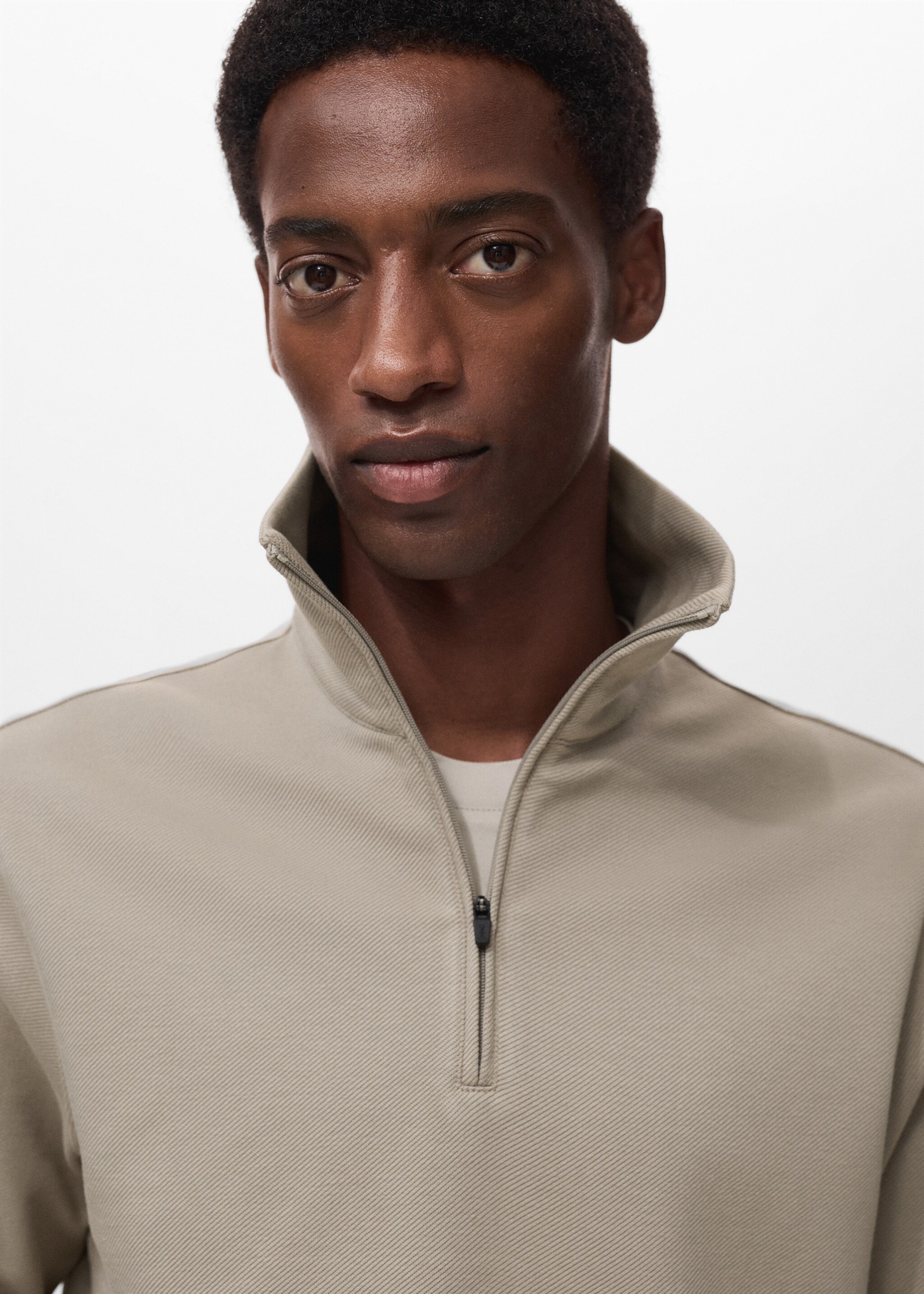 Sudadera cremallera regular fit - Detalle del artículo 1, Gris claro/pastel. Ref: 17015981-00.