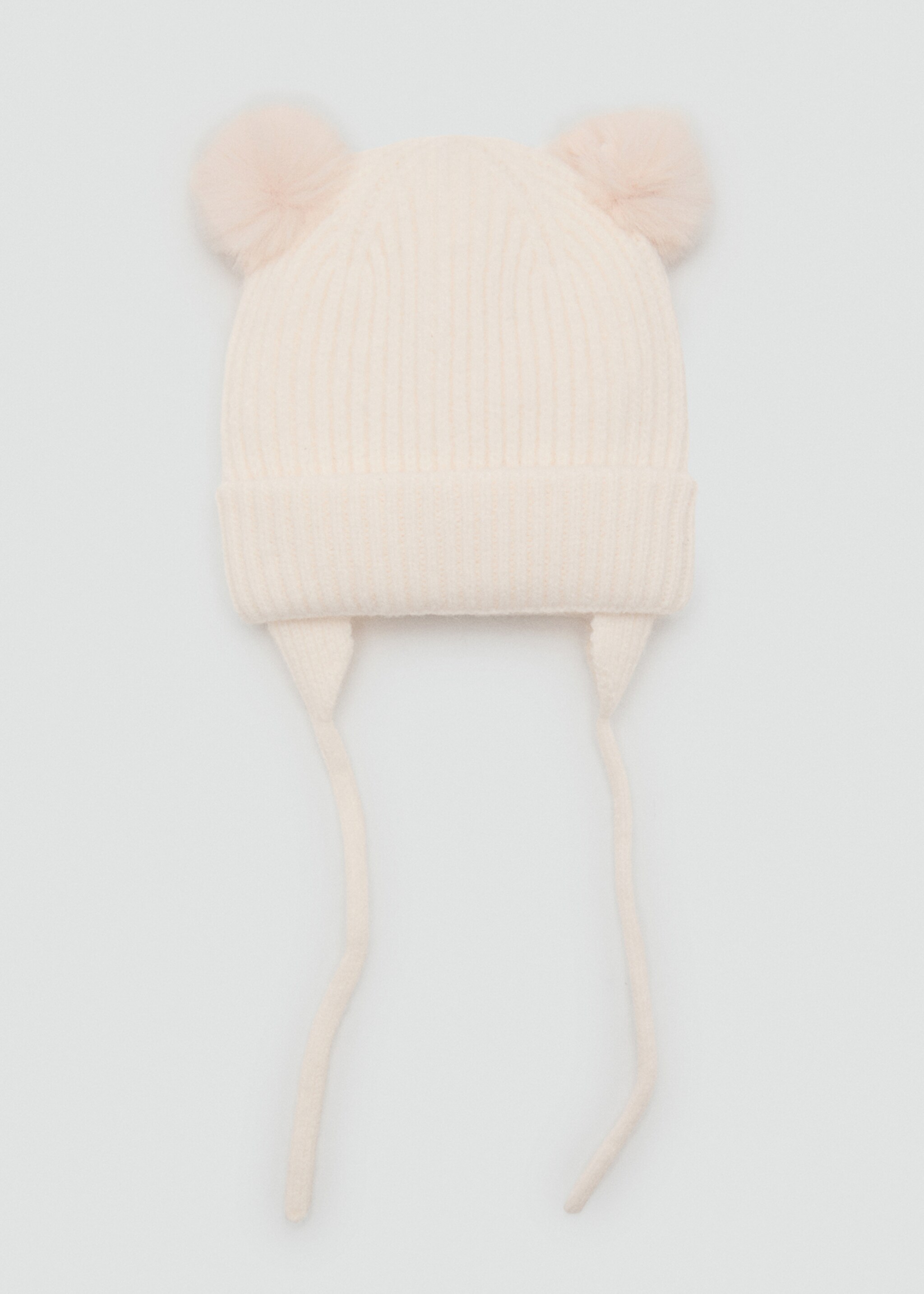 Bobble knit hat - Article without model, Sand. Ref: 17015985-00.