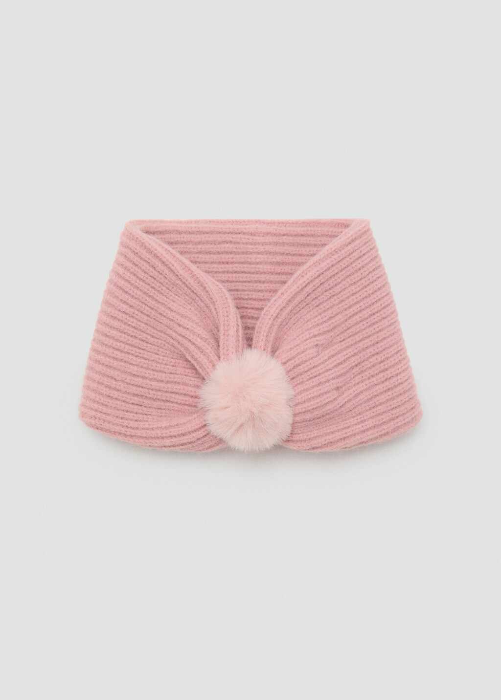 Knitted scarf with tassel