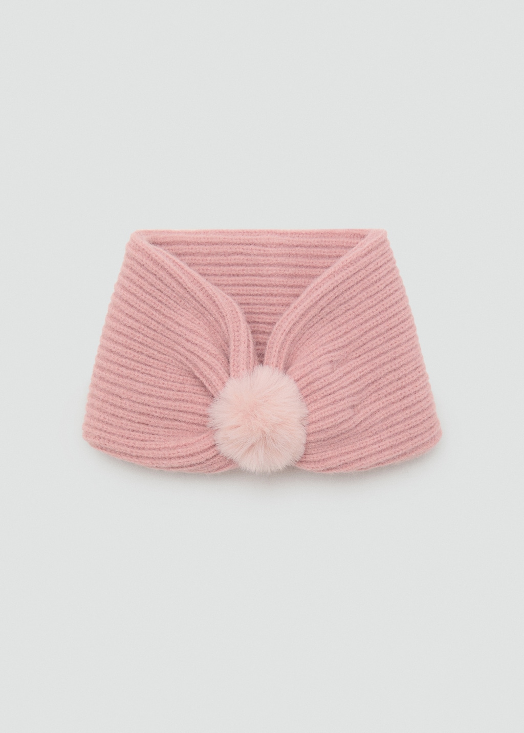 Knitted scarf with tassel