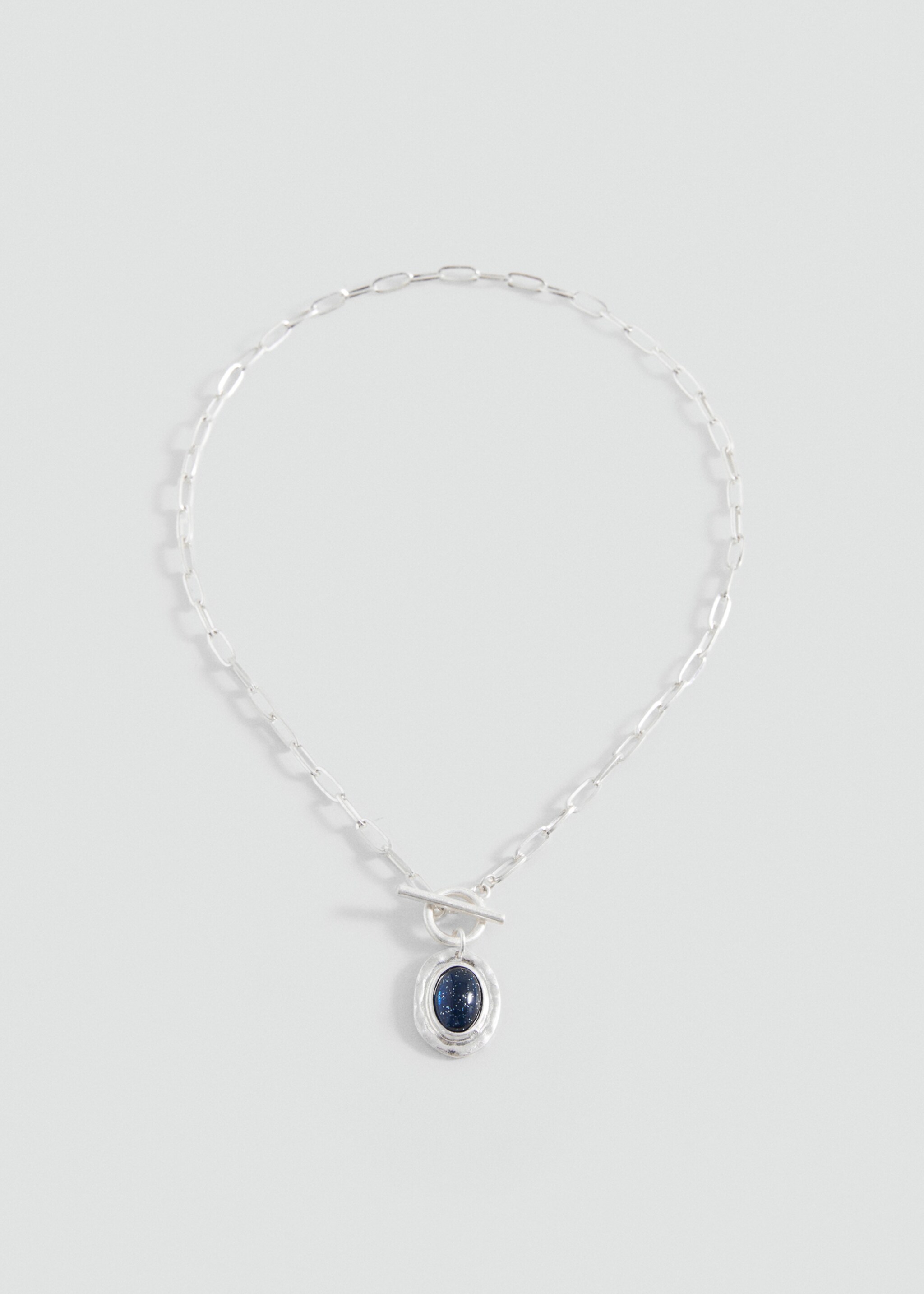 Geometric stone necklace - Article without model, Silver. Ref: 17015994-00.