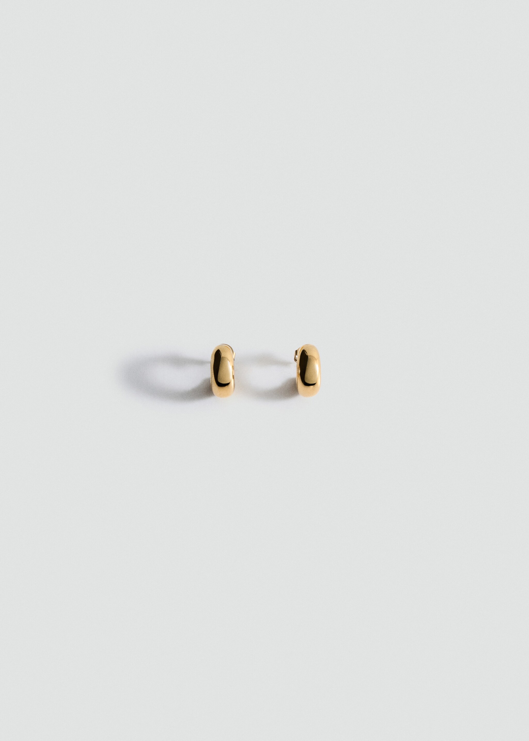 Stainless steel volume hoop earrings - Article without model, Gold. Ref: 17015998-00.