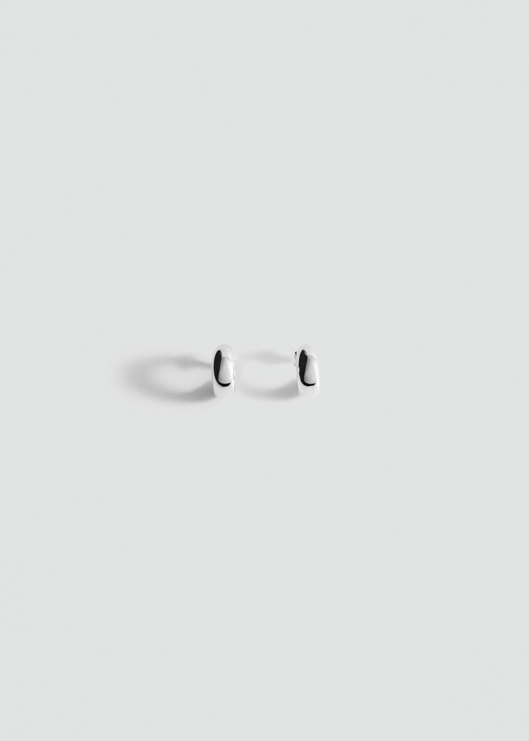 Stainless steel volume hoop earrings - Article without model, Silver. Ref: 17015998-00.