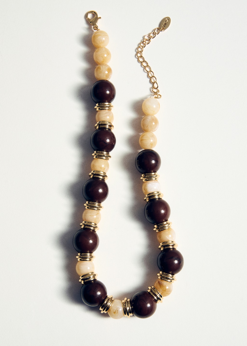 Combined beads necklace