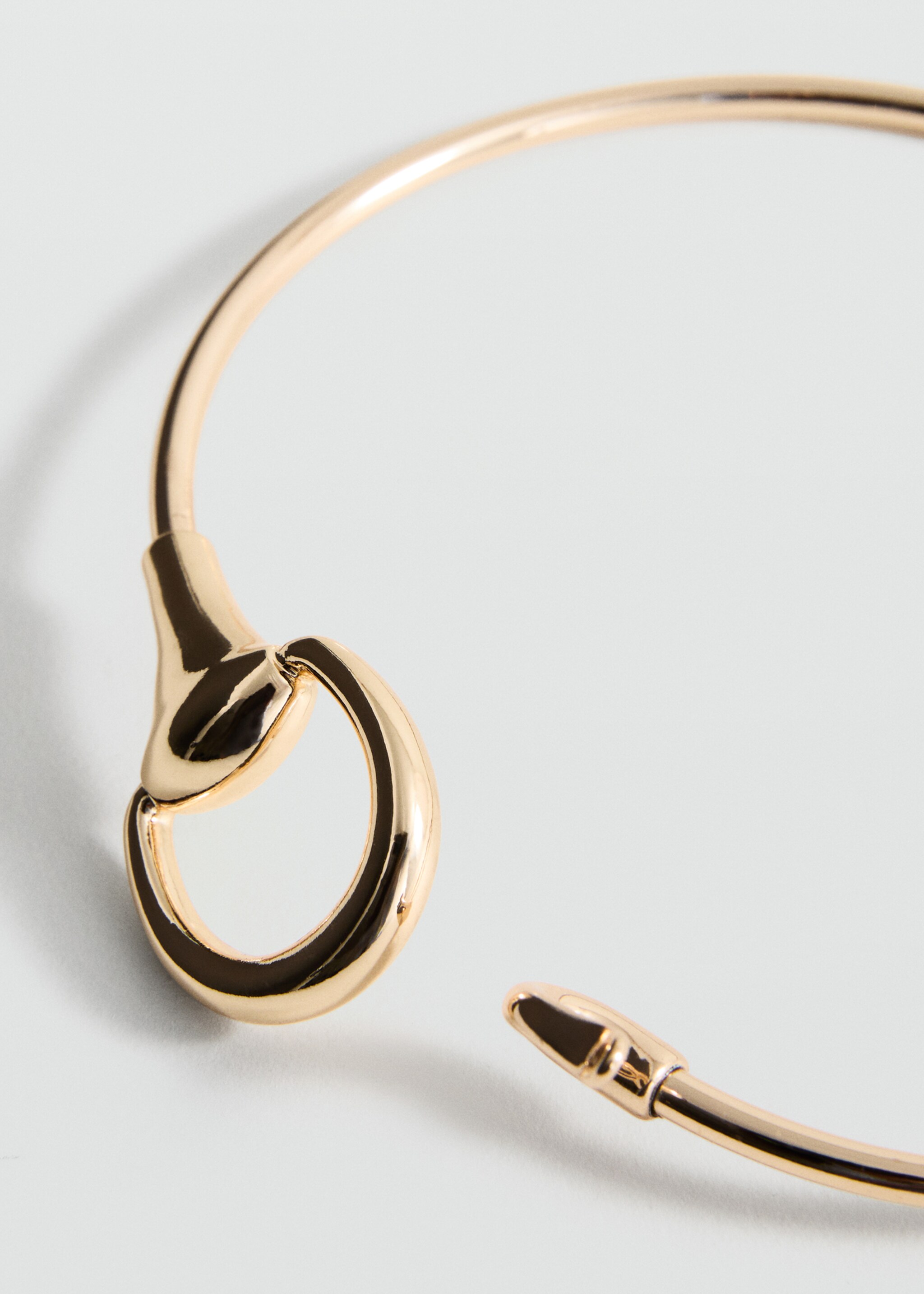 Rigid choker collar - Details of the article 1, Gold. Ref: 17016007-00.