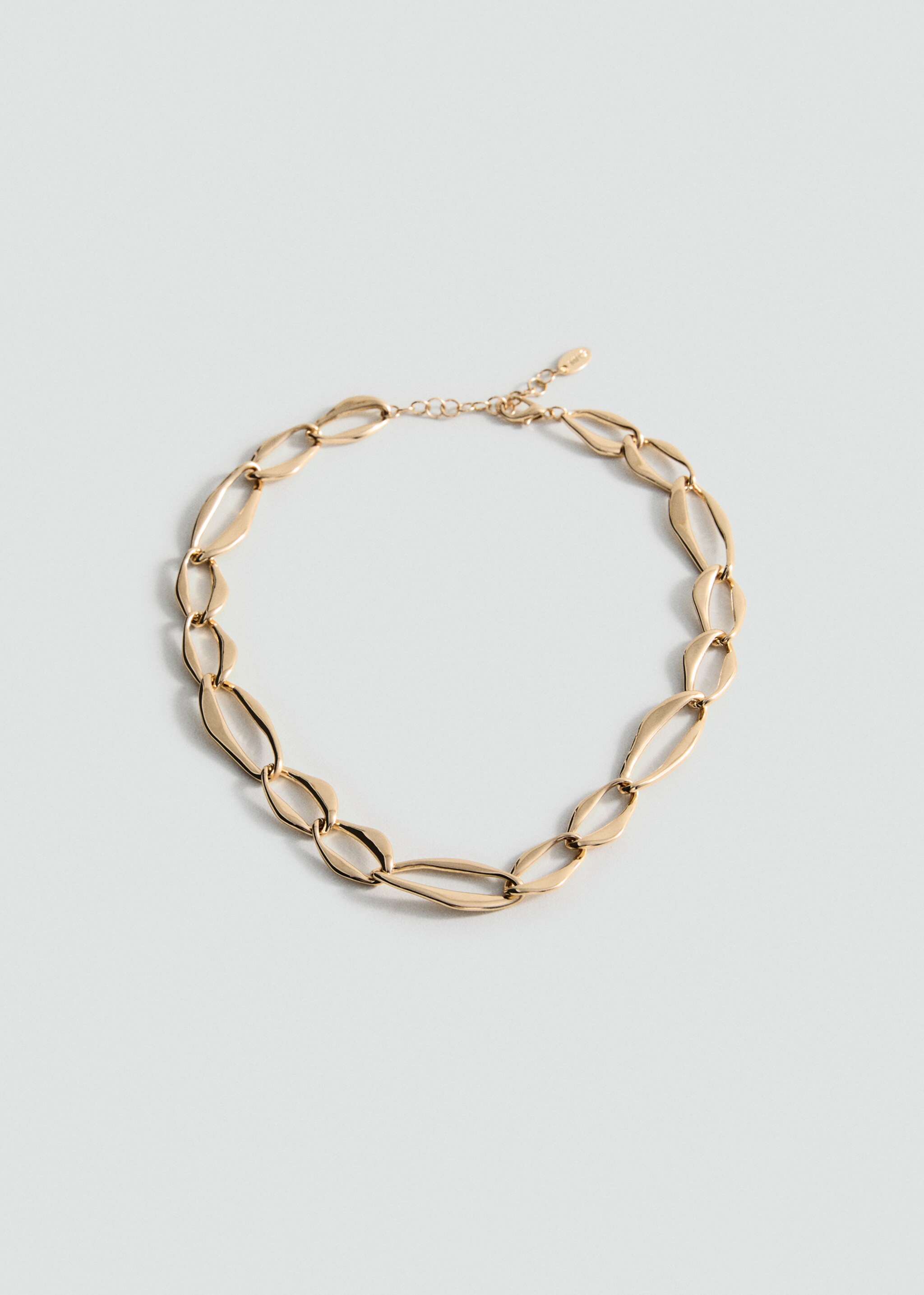 Flat link necklace - Article without model, Gold. Ref: 17016009-00.