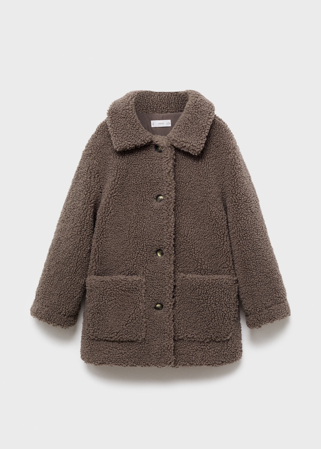 Shearling-effect coat