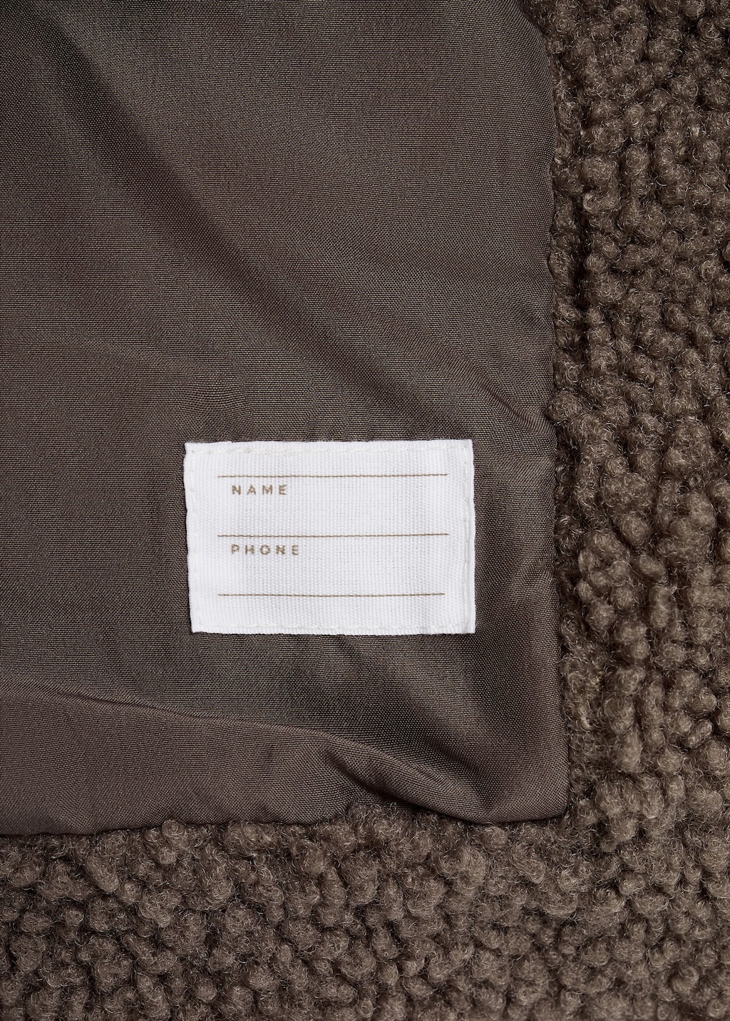 Shearling-effect coat