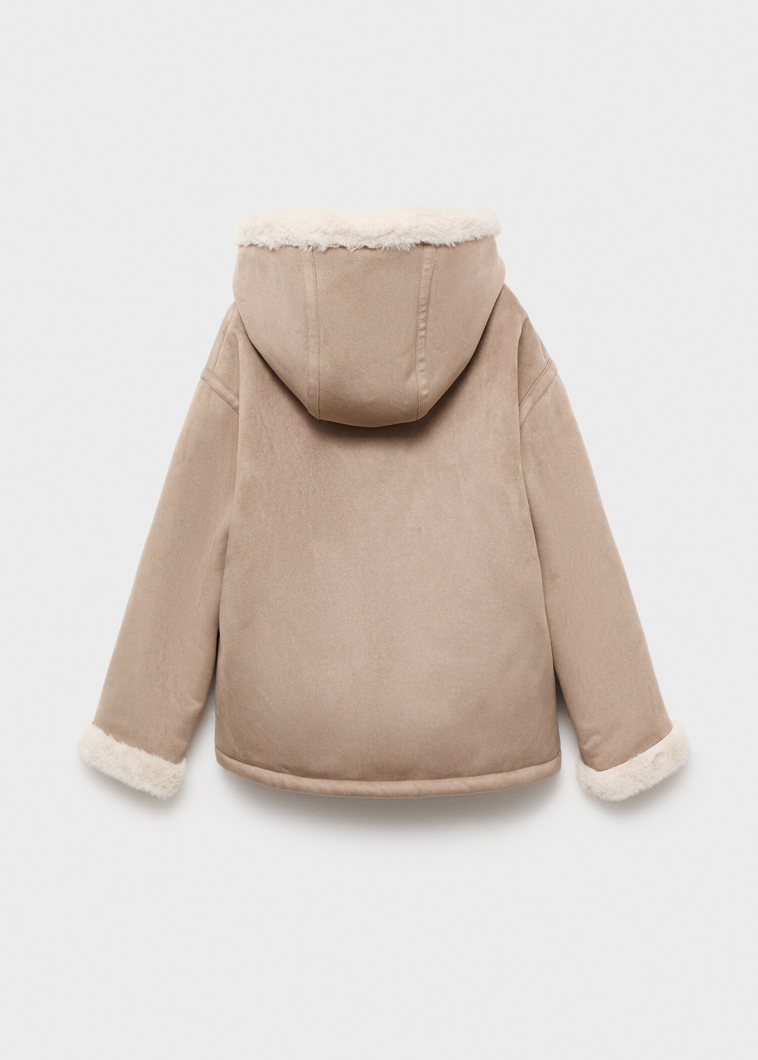 Manteau en suédine et imitation fourrure - Verso de l’article