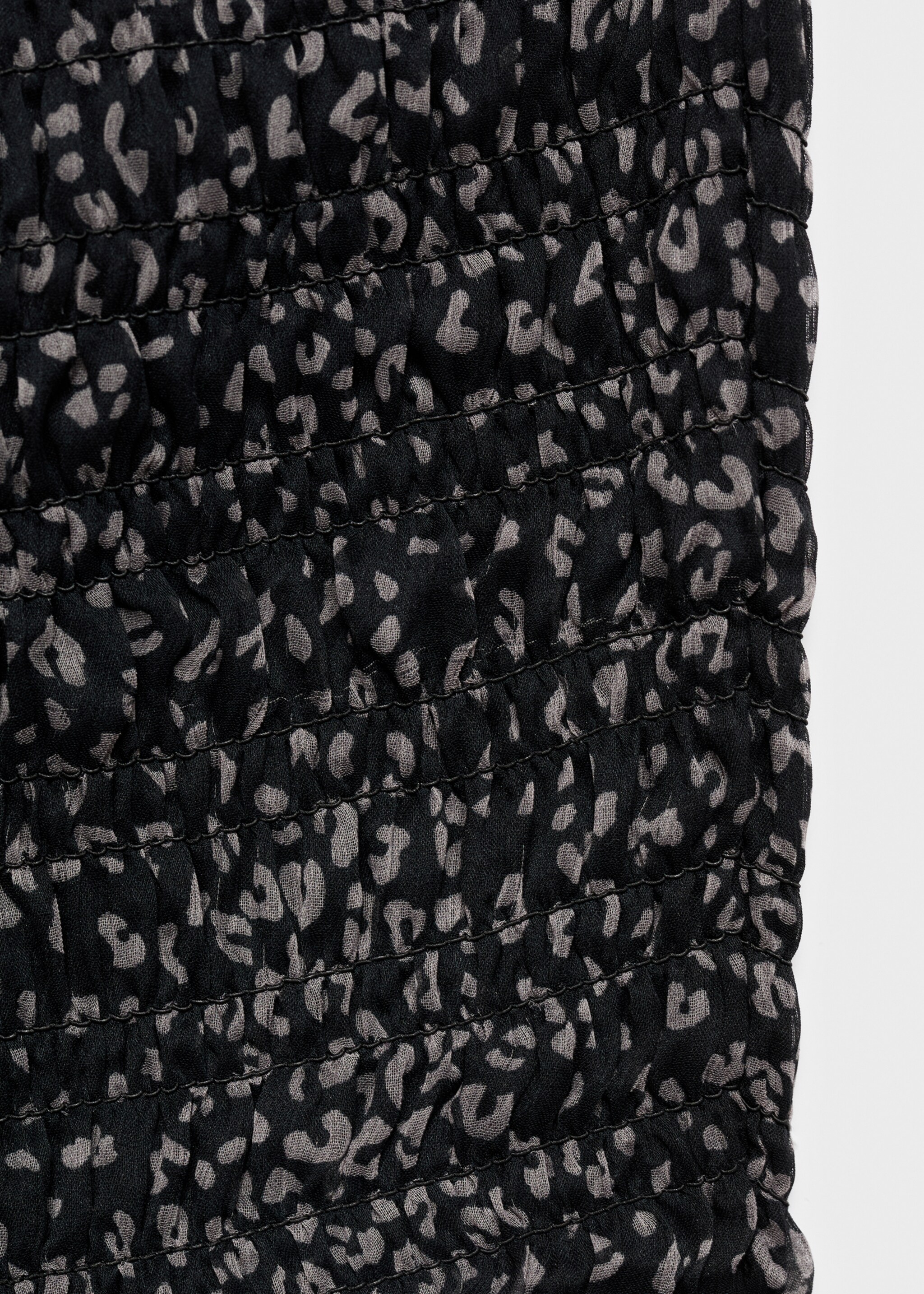 Blouse asymétrique léopard - Détail de l'article 8, Noir. Ref: 17016338-00.