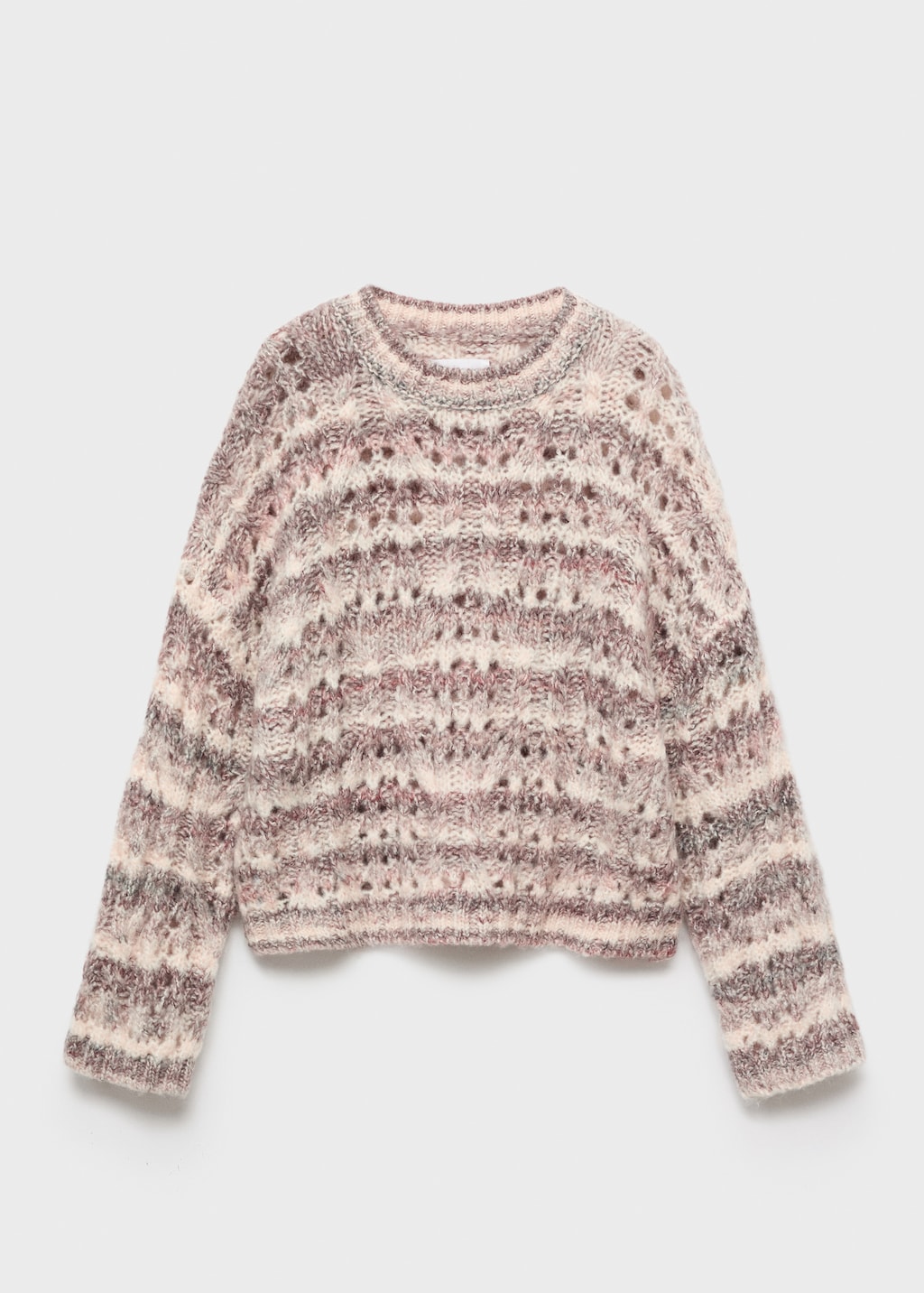 Marbled knitted sweater
