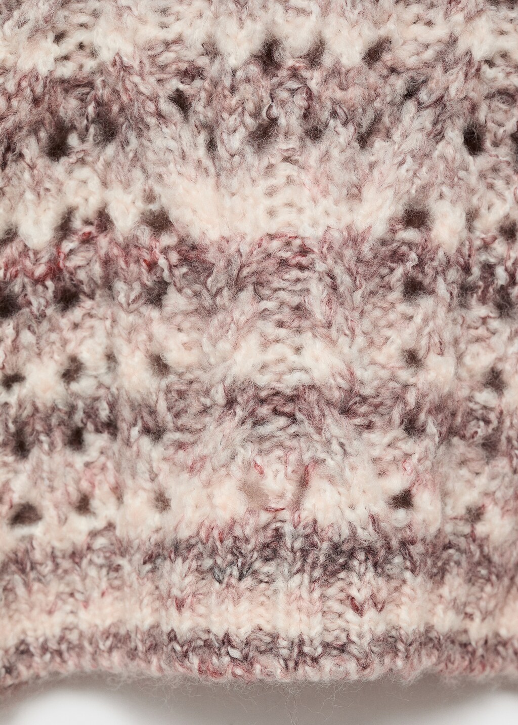 Marbled knitted sweater