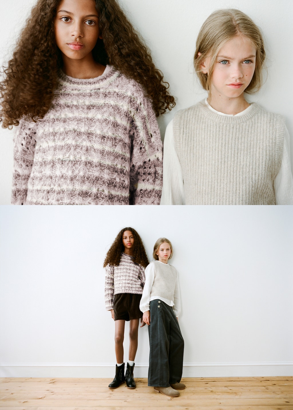 Marbled knitted sweater