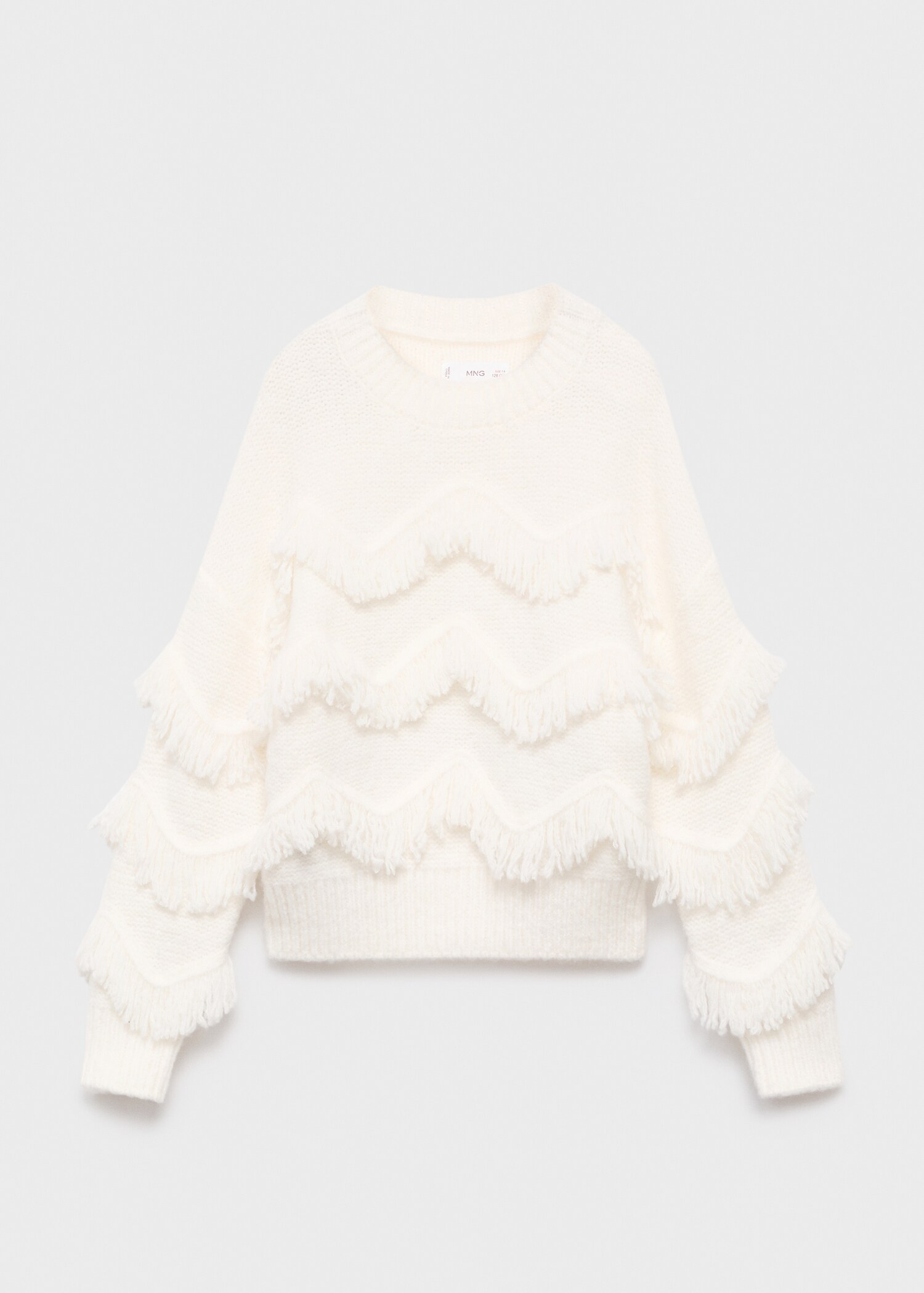 Pull-over maille franges - Article sans modèle
