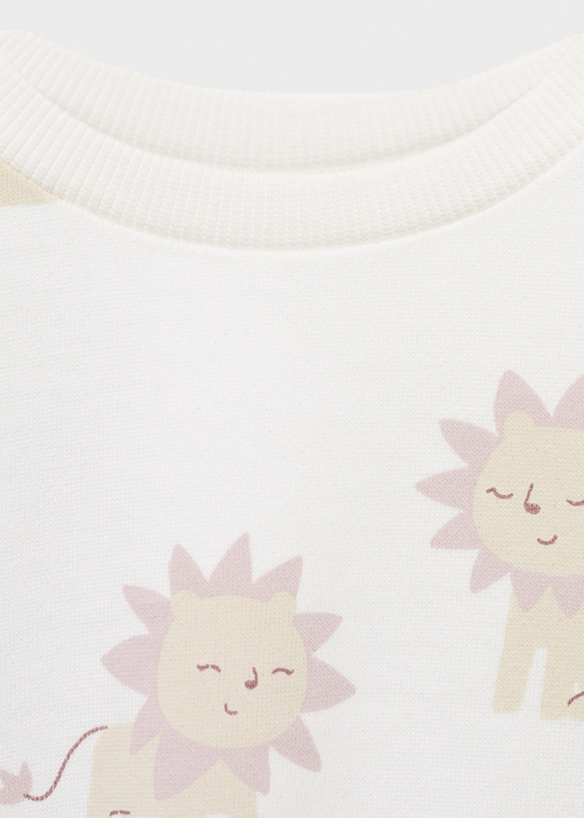 Sweatshirt lionset - Details of the article 8, Off White. Ref: 17016346-00.