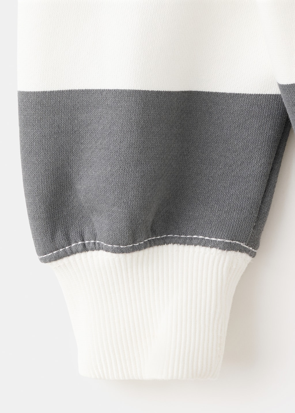 Striped cotton-blend sweatshirt