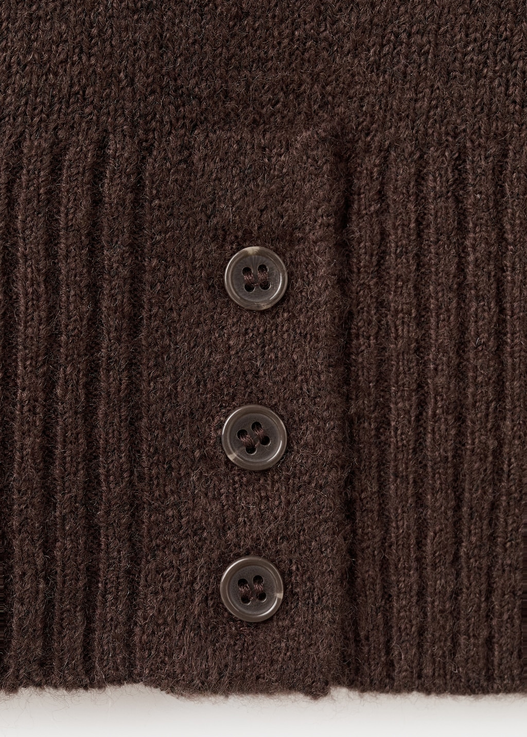 Buttons detail knit sweater