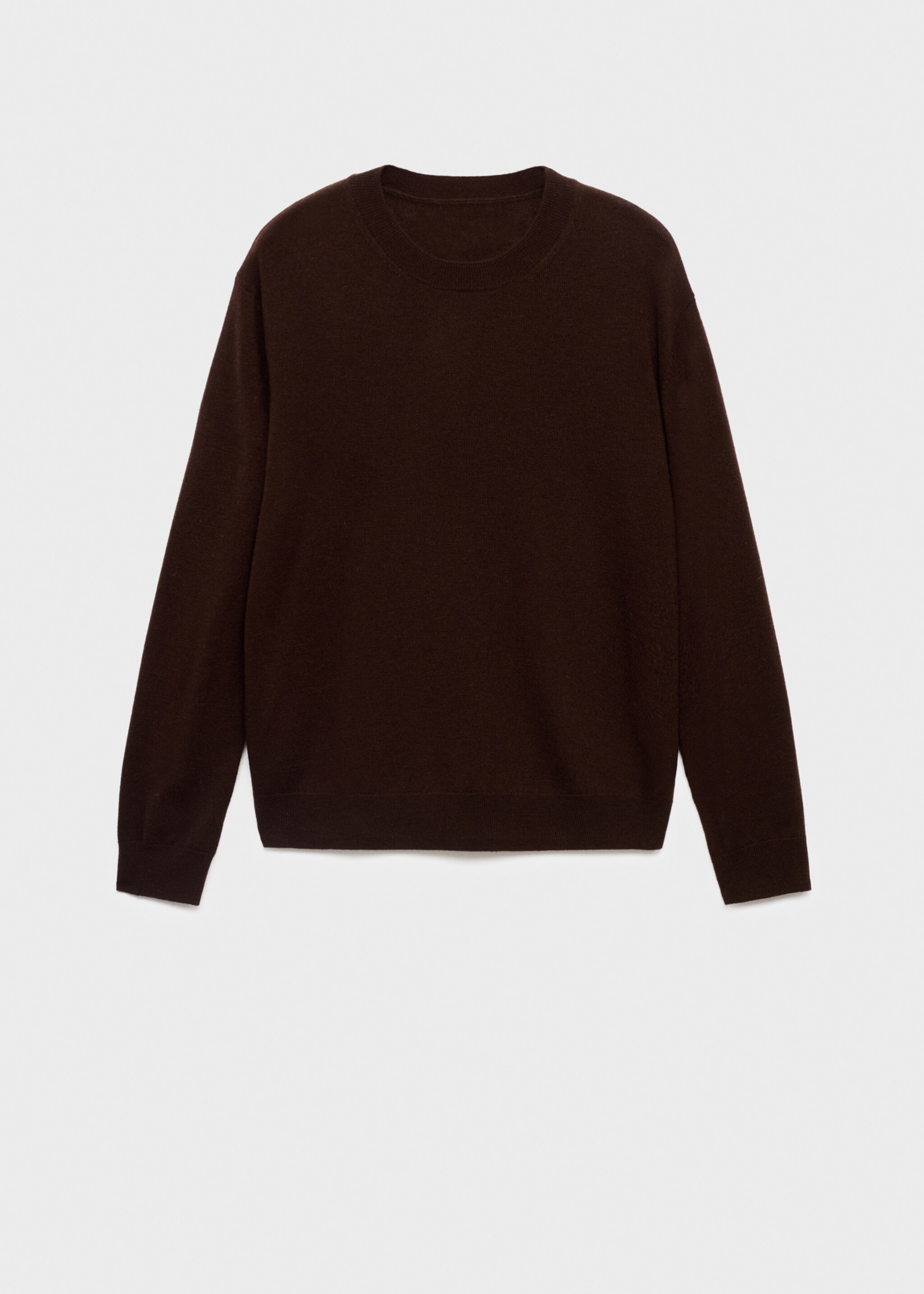 Pullover aus 100% feiner Wollstrick - Artikel ohne Model, Schokolade. Ref: 17016354-00.