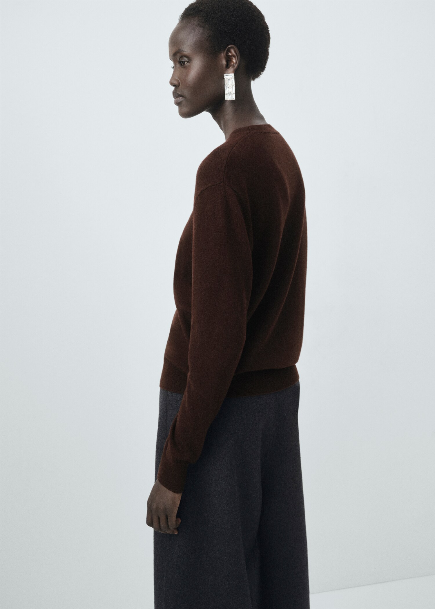 Pullover aus 100% feiner Wollstrick - Rückseite des Artikels