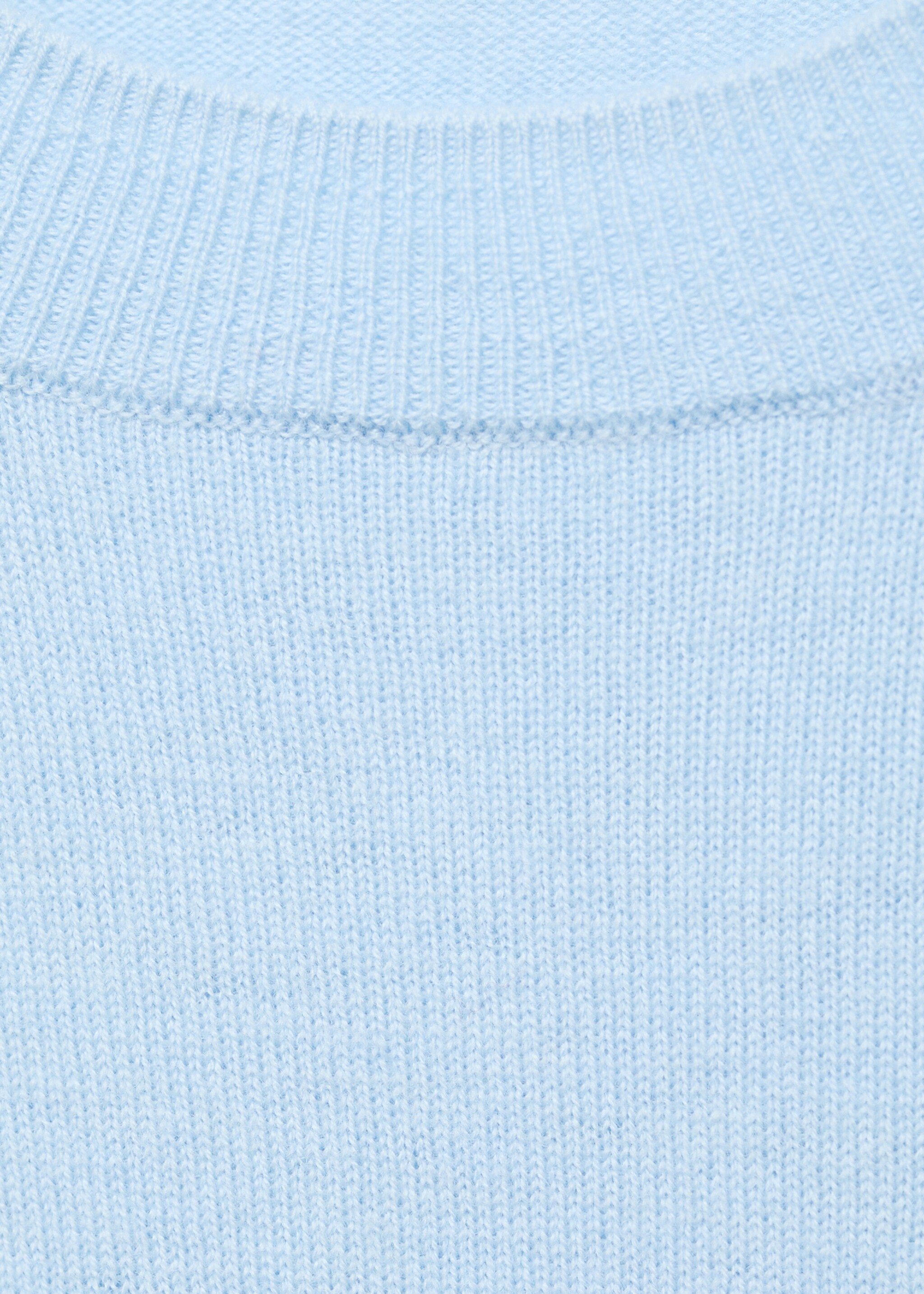 Pull 100 % laine maille fine - Détail de l'article 8, Bleu ciel. Ref: 17016354-00.